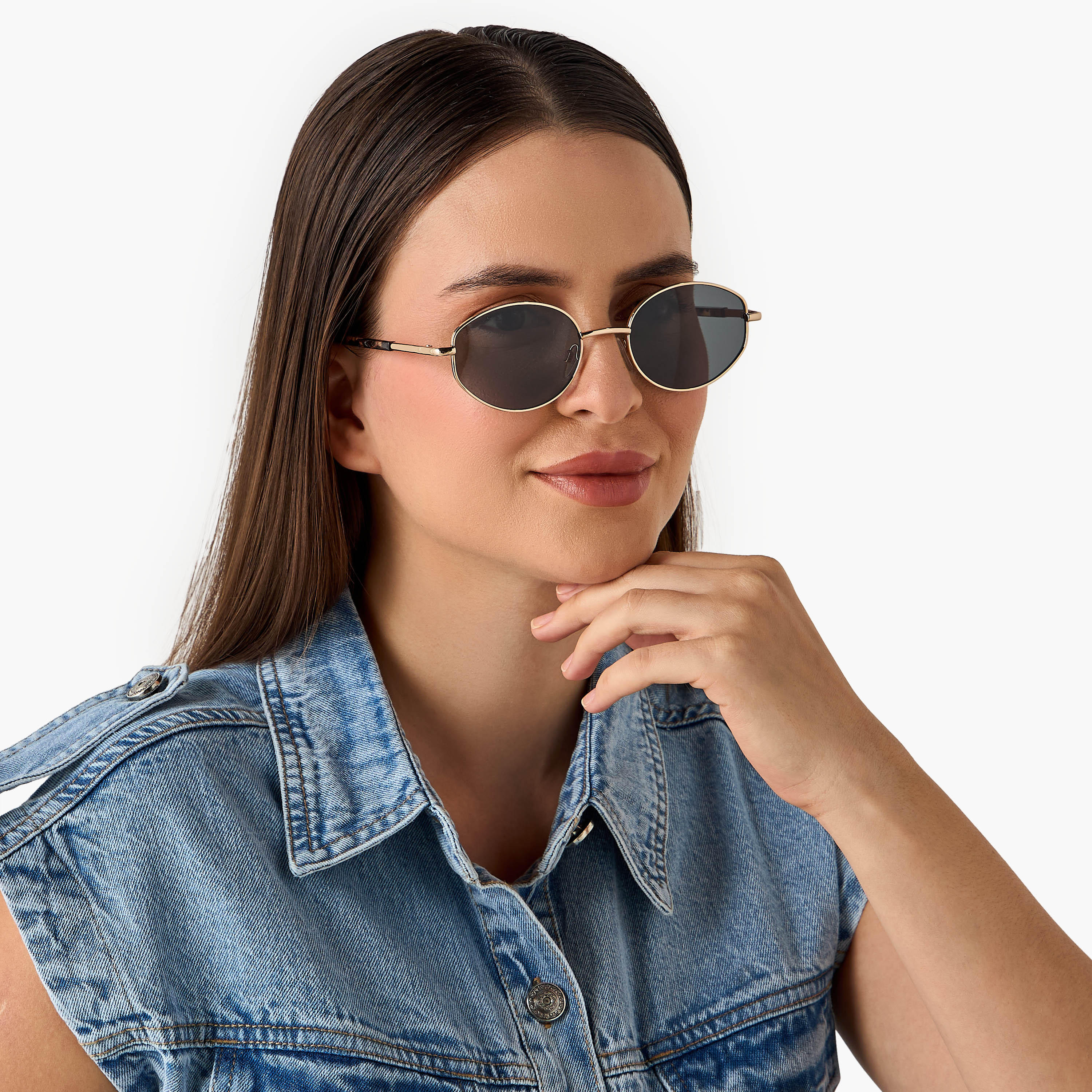 Sunglasses Oval UV Protection-women-sunglasses-image-2