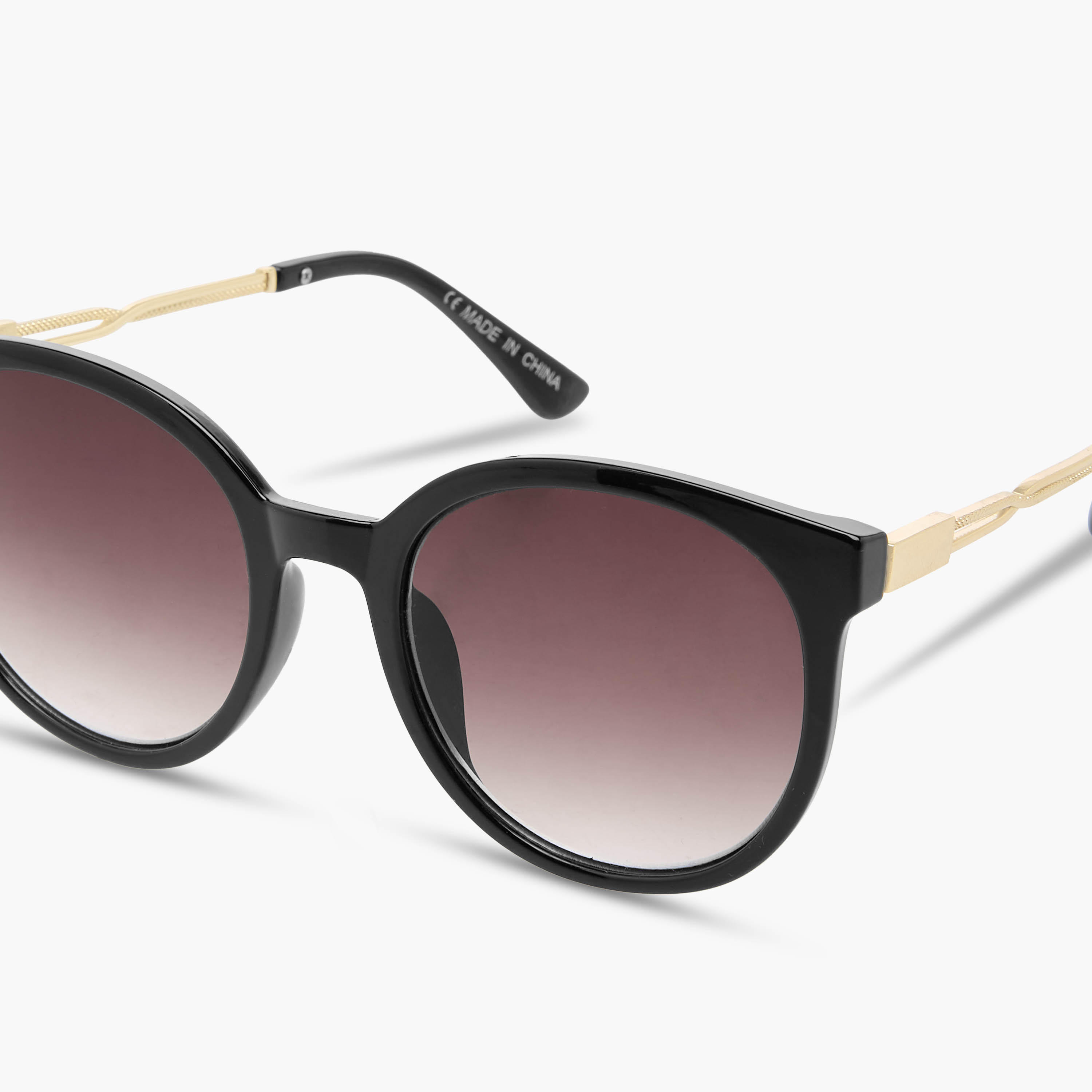 نظارة شمسية بعدسات أسود وحماية من الأشعة فوق البنفسجية كات آي-women-sunglasses-image-1