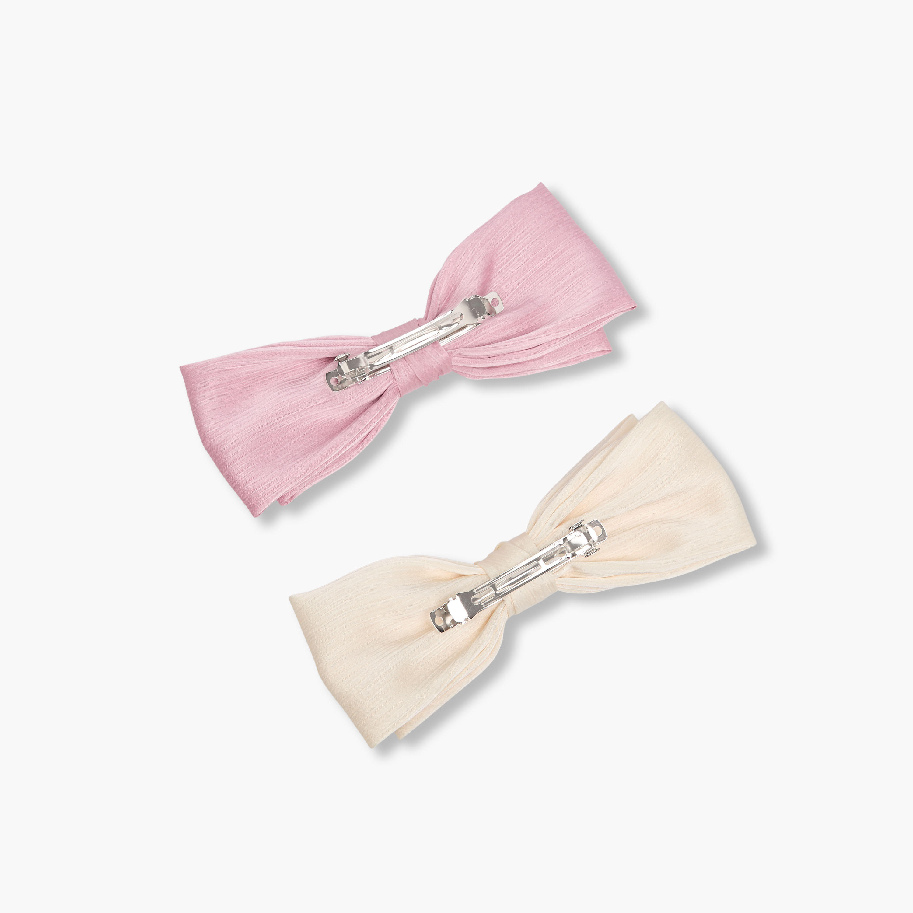 مشبك شعر فيونكة بارزة الملمس - حزمة من قطعتين-women-hairaccessories-clips-image-4