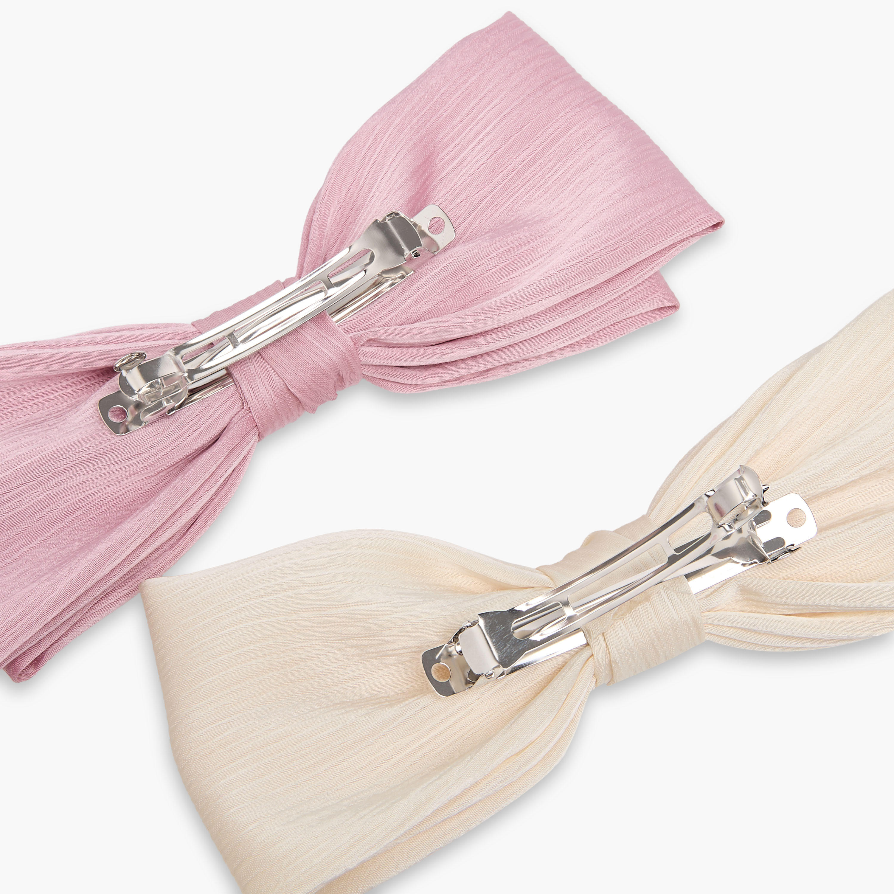 مشبك شعر فيونكة بارزة الملمس - حزمة من قطعتين-women-hairaccessories-clips-image-5