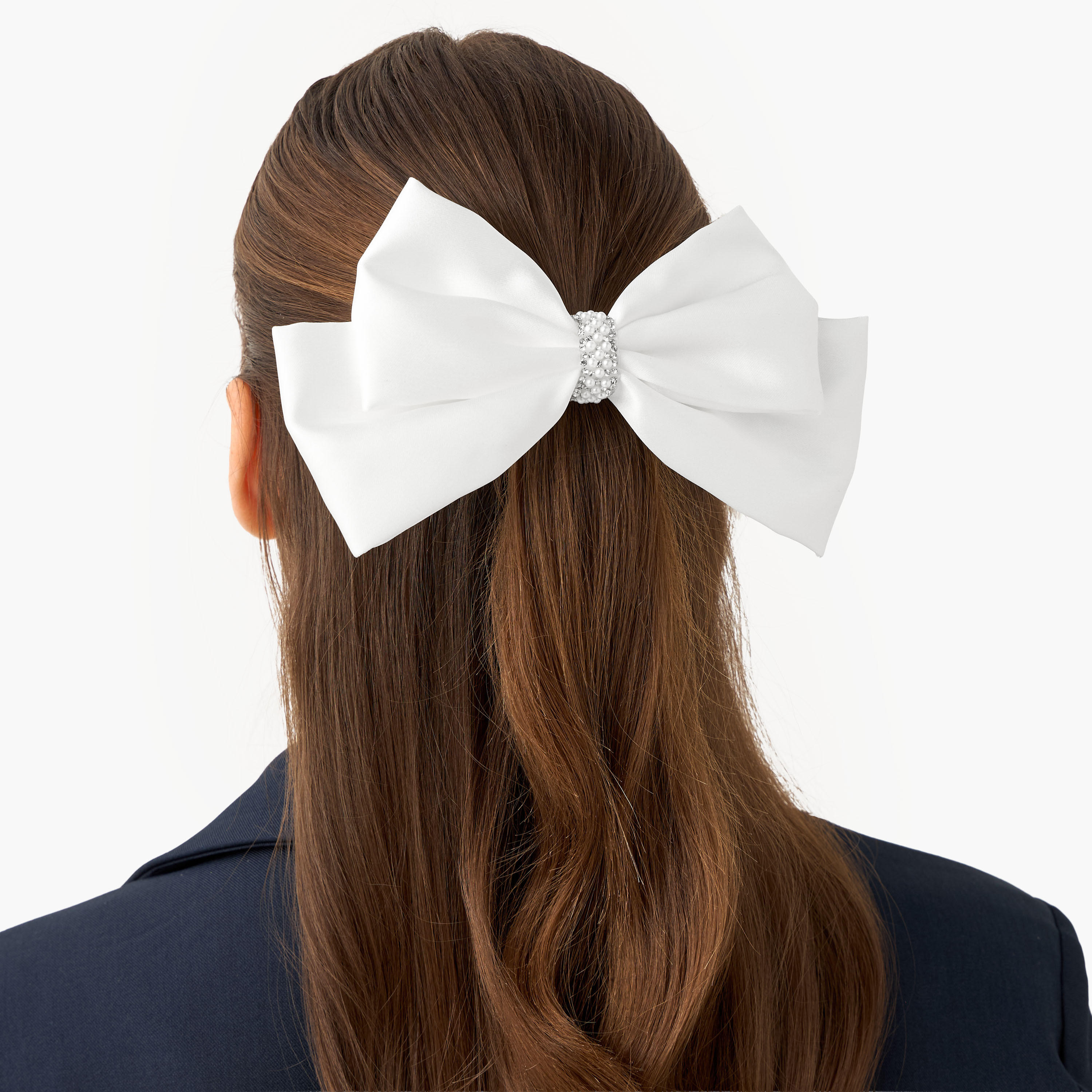 مشبك شعر بفيونكة وتزيينات - عبوة من قطعتين-women-hairaccessories-clips-image-2