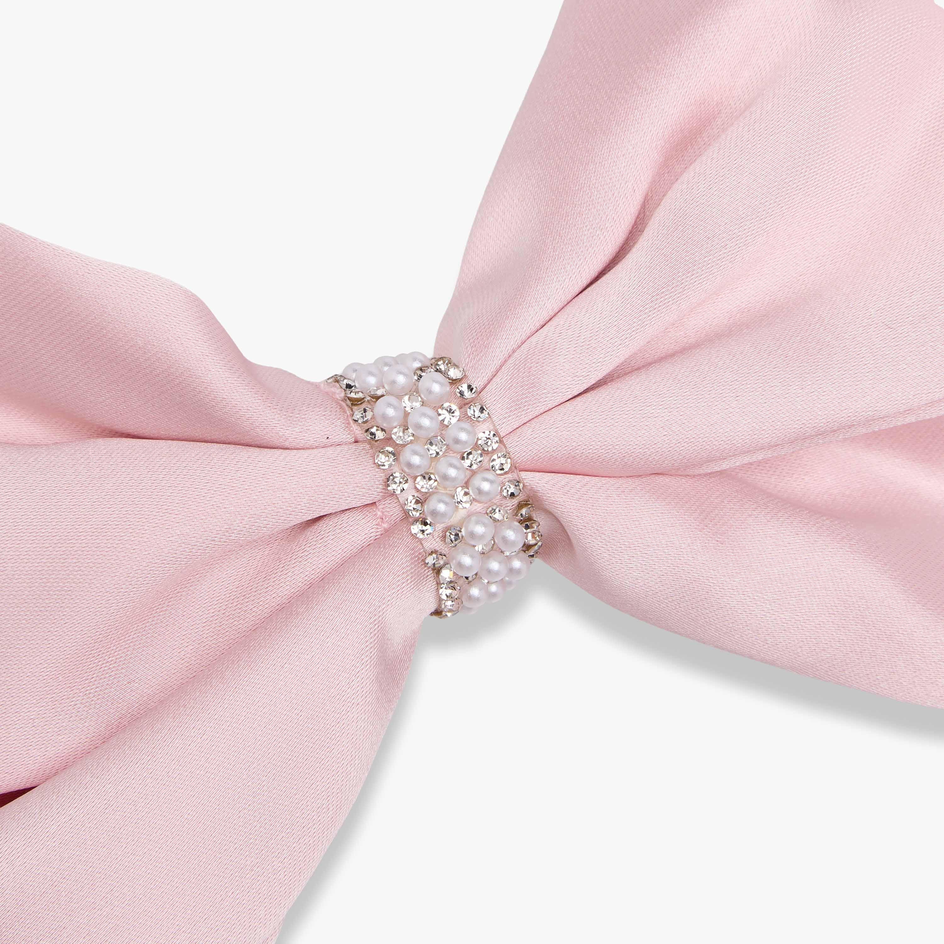 مشبك شعر بفيونكة وتزيينات - عبوة من قطعتين-women-hairaccessories-clips-image-3