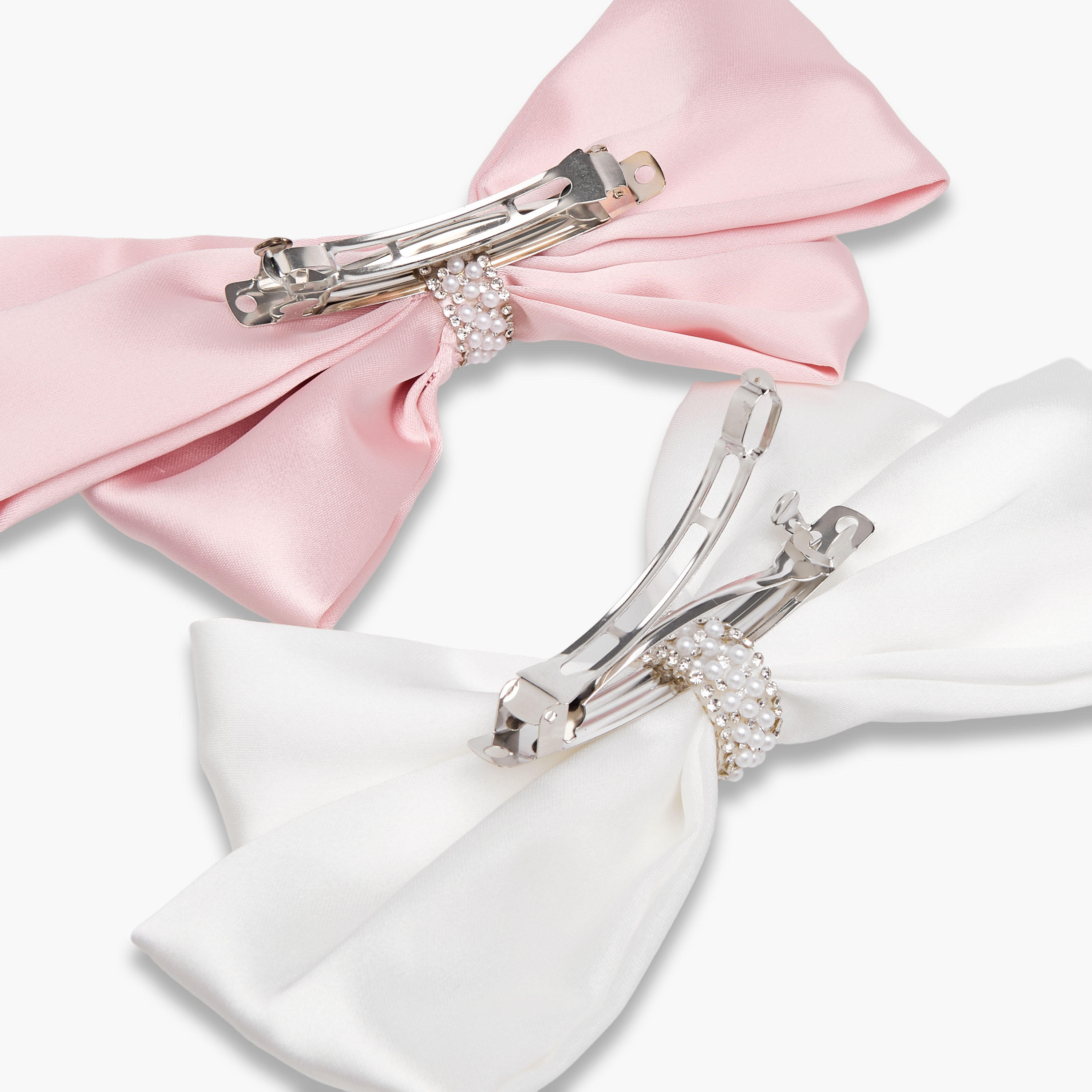 مشبك شعر بفيونكة وتزيينات - عبوة من قطعتين-women-hairaccessories-clips-image-5