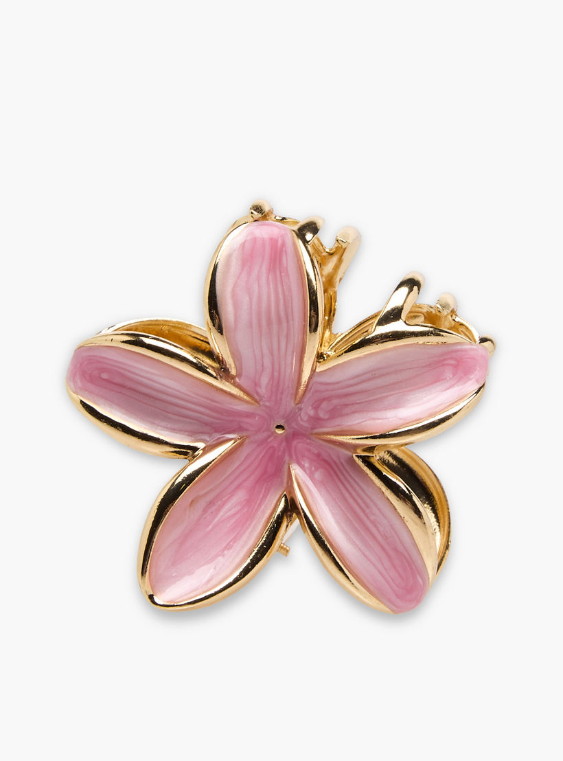 Pack of 3 Floral Hair Clamps with Enamel Design-women-hairaccessories-clamps-image-2
