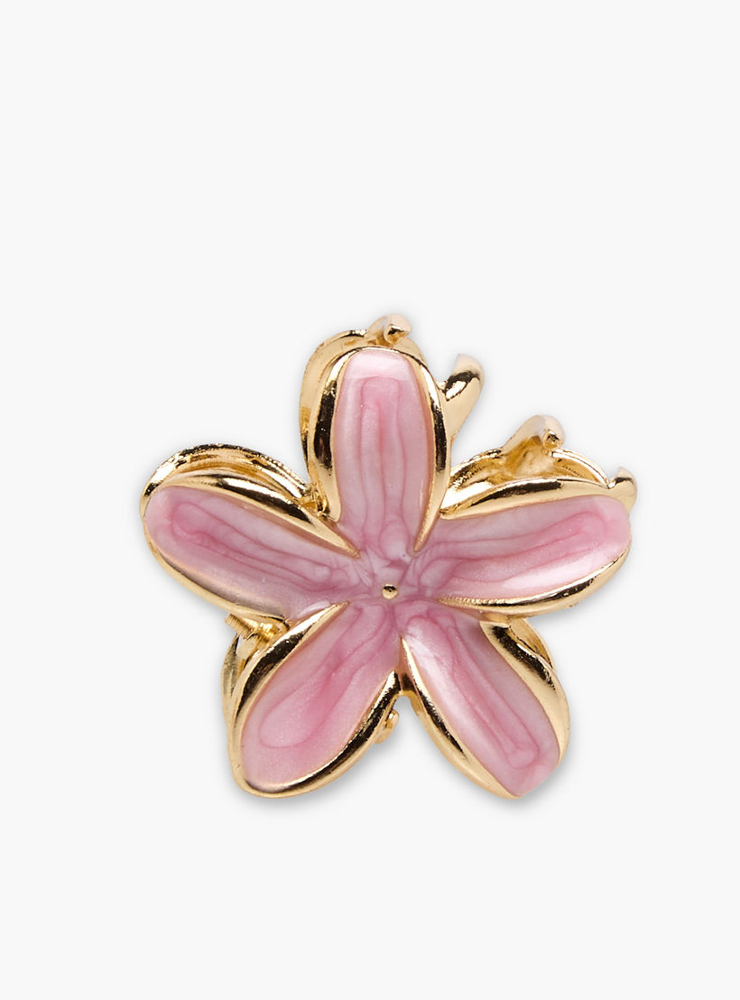 Pack of 3 Floral Hair Clamps with Enamel Design-women-hairaccessories-clamps-image-4
