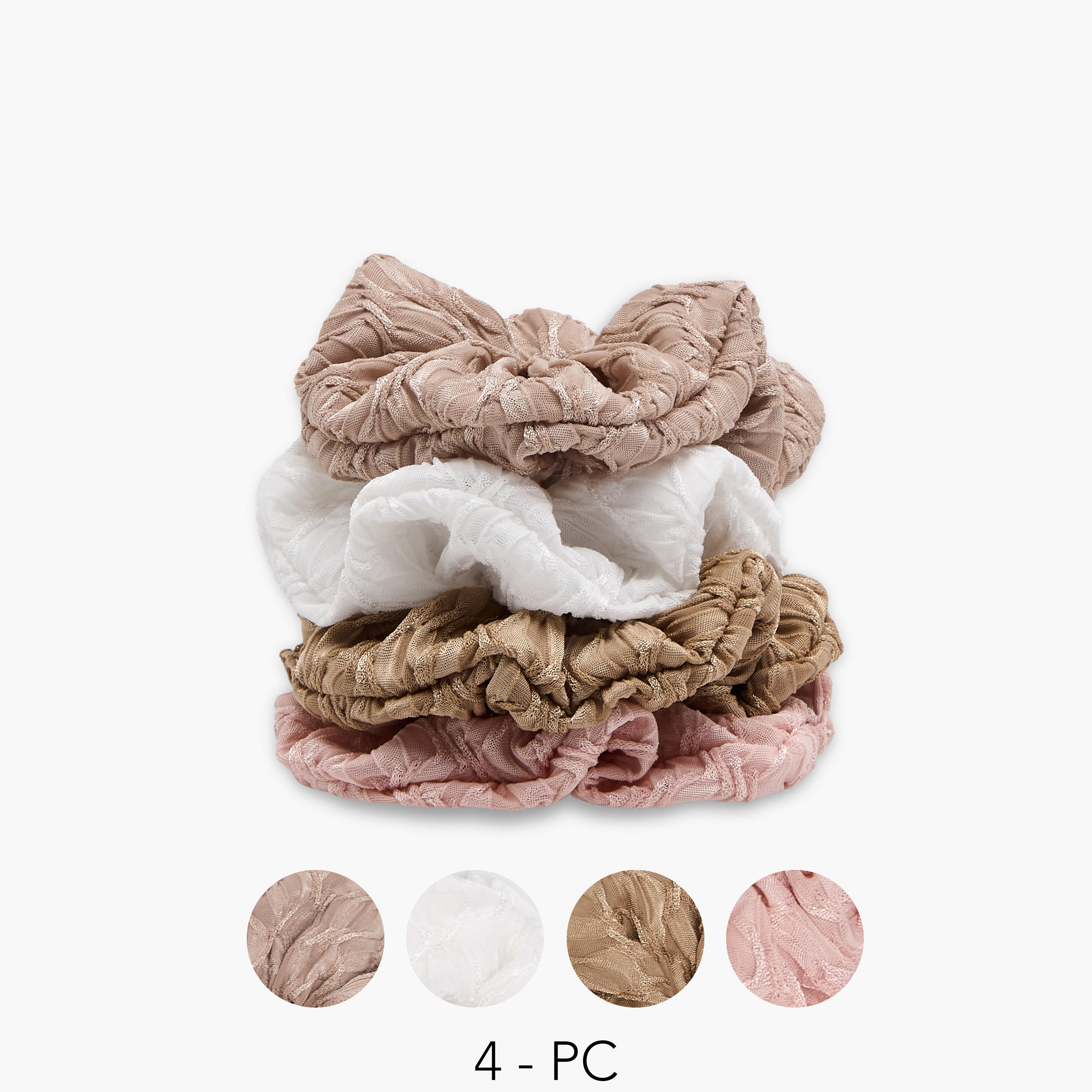 Pack of 4 Hair Scrunchie-women-hairaccessories-scrunchies-image-1