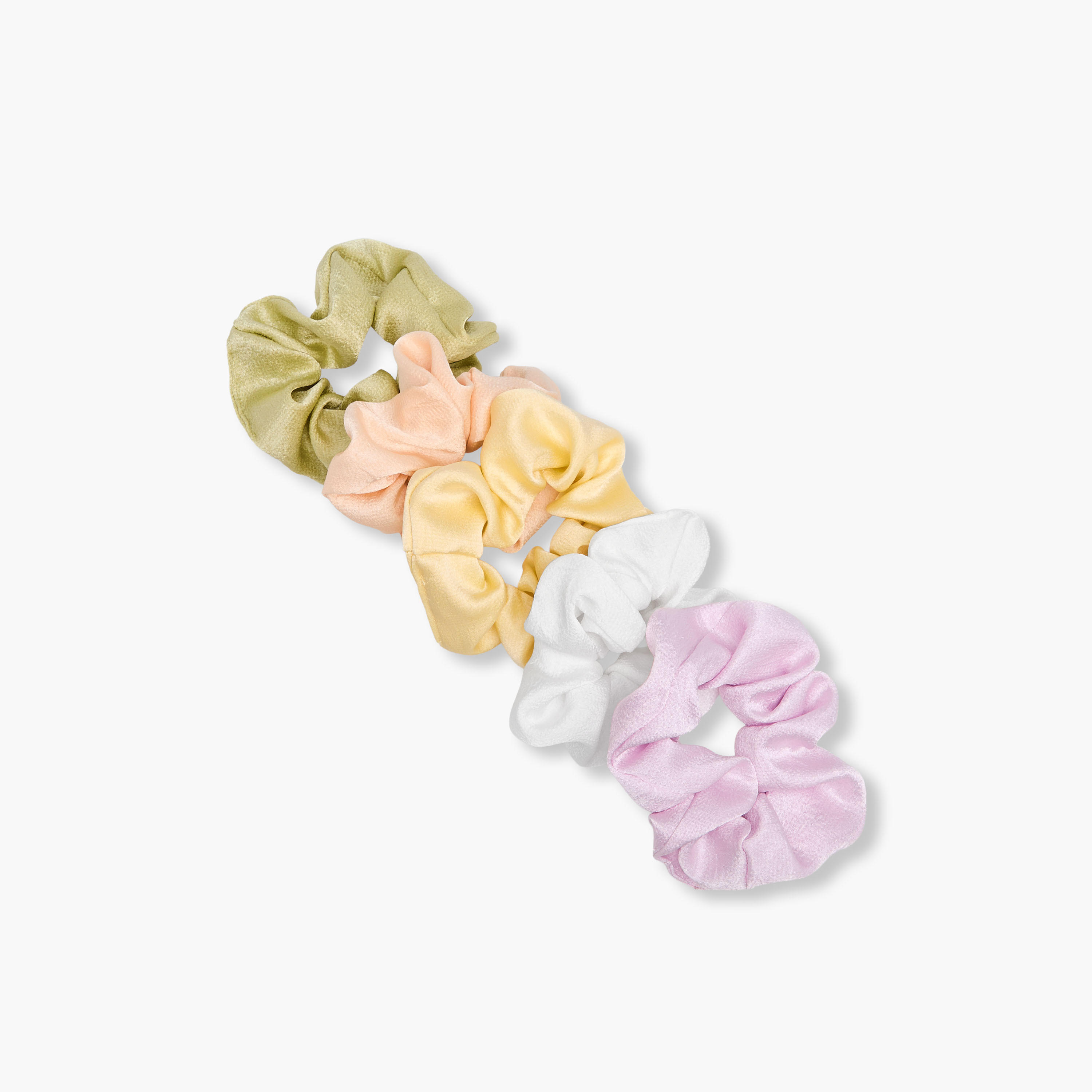 ربطات شعر ساتان - 5 قطع-women-hairaccessories-scrunchies-image-3