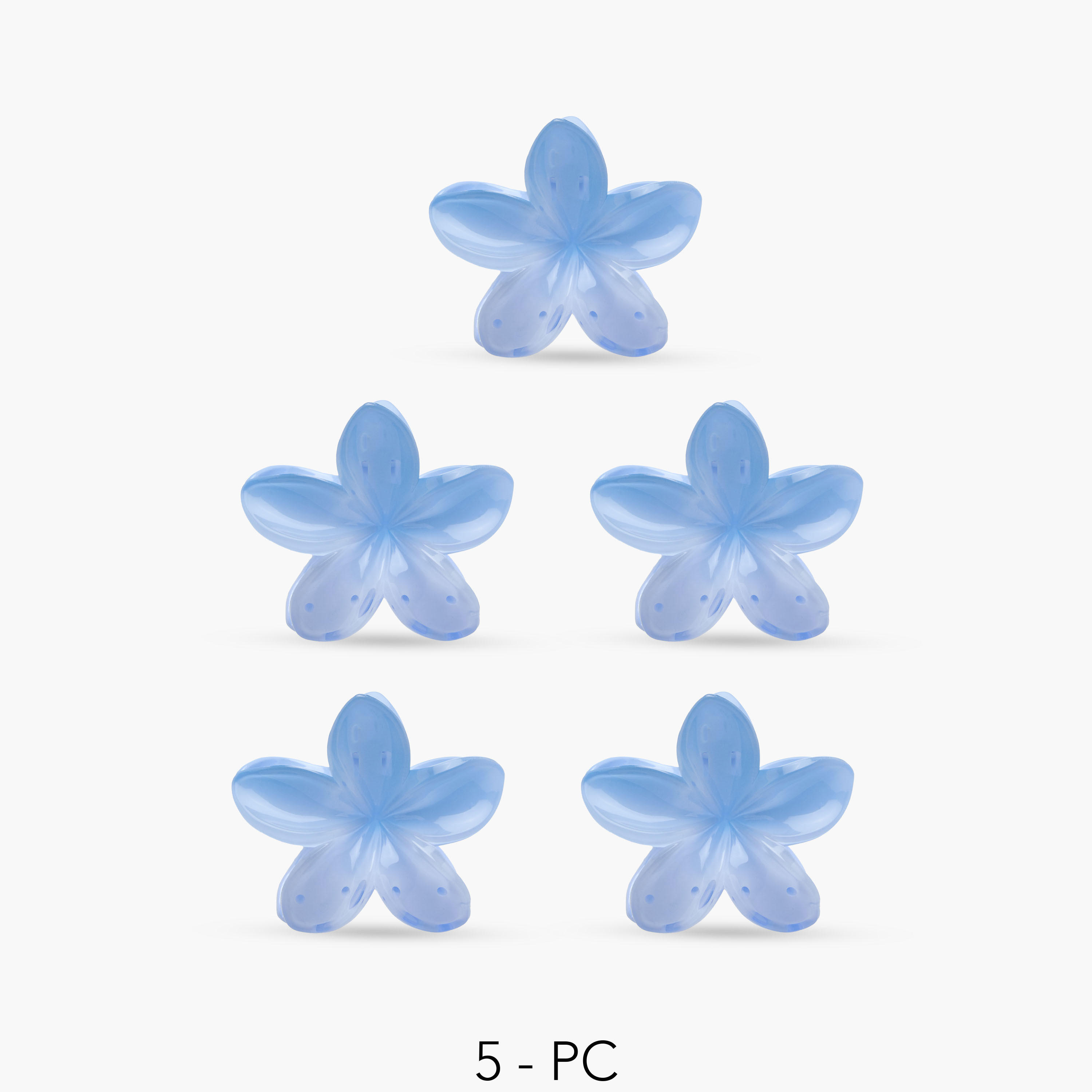 Pack of 5 Floral Hair Clamps-women-hairaccessories-clips-image-1