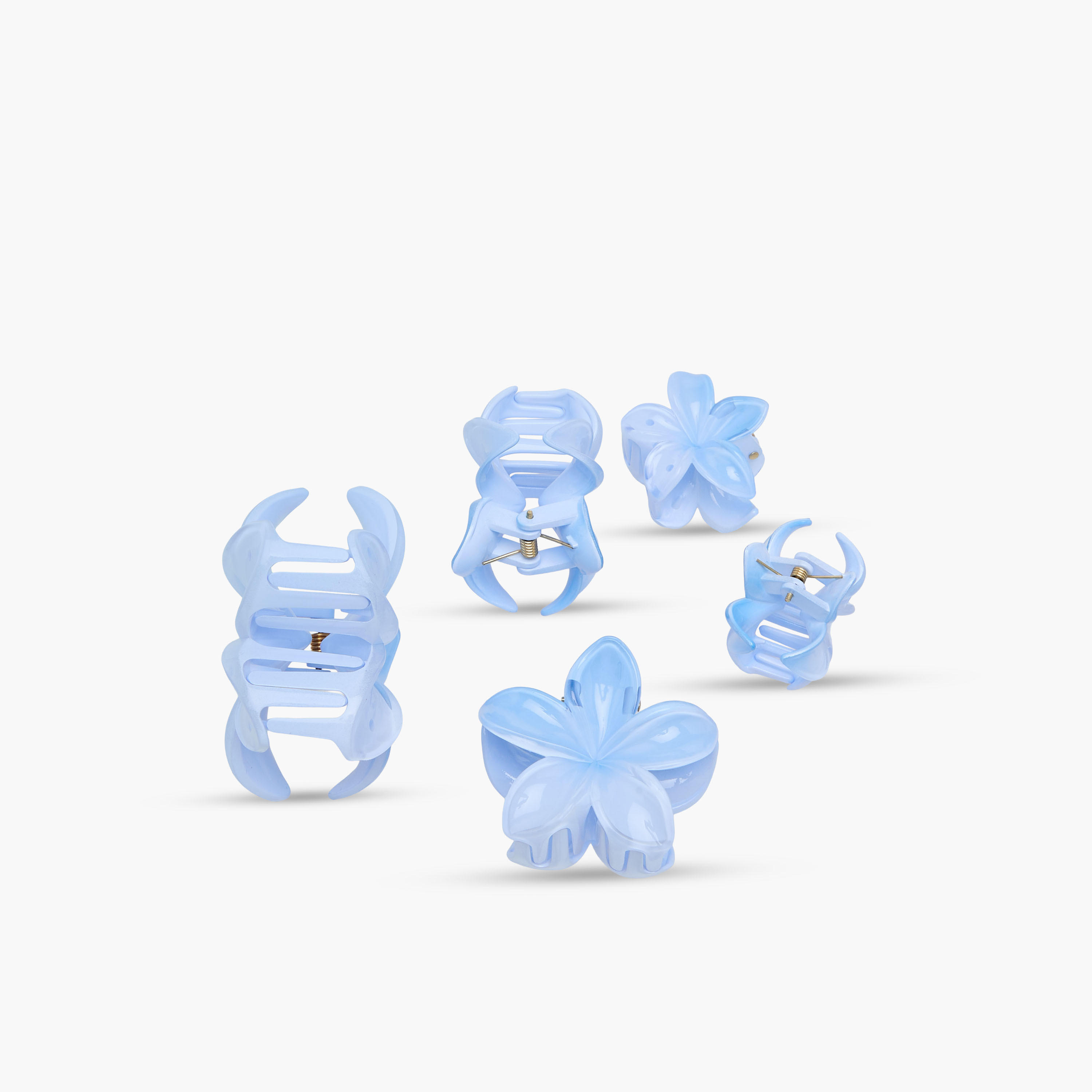Pack of 5 Floral Hair Clamps-women-hairaccessories-clips-image-10