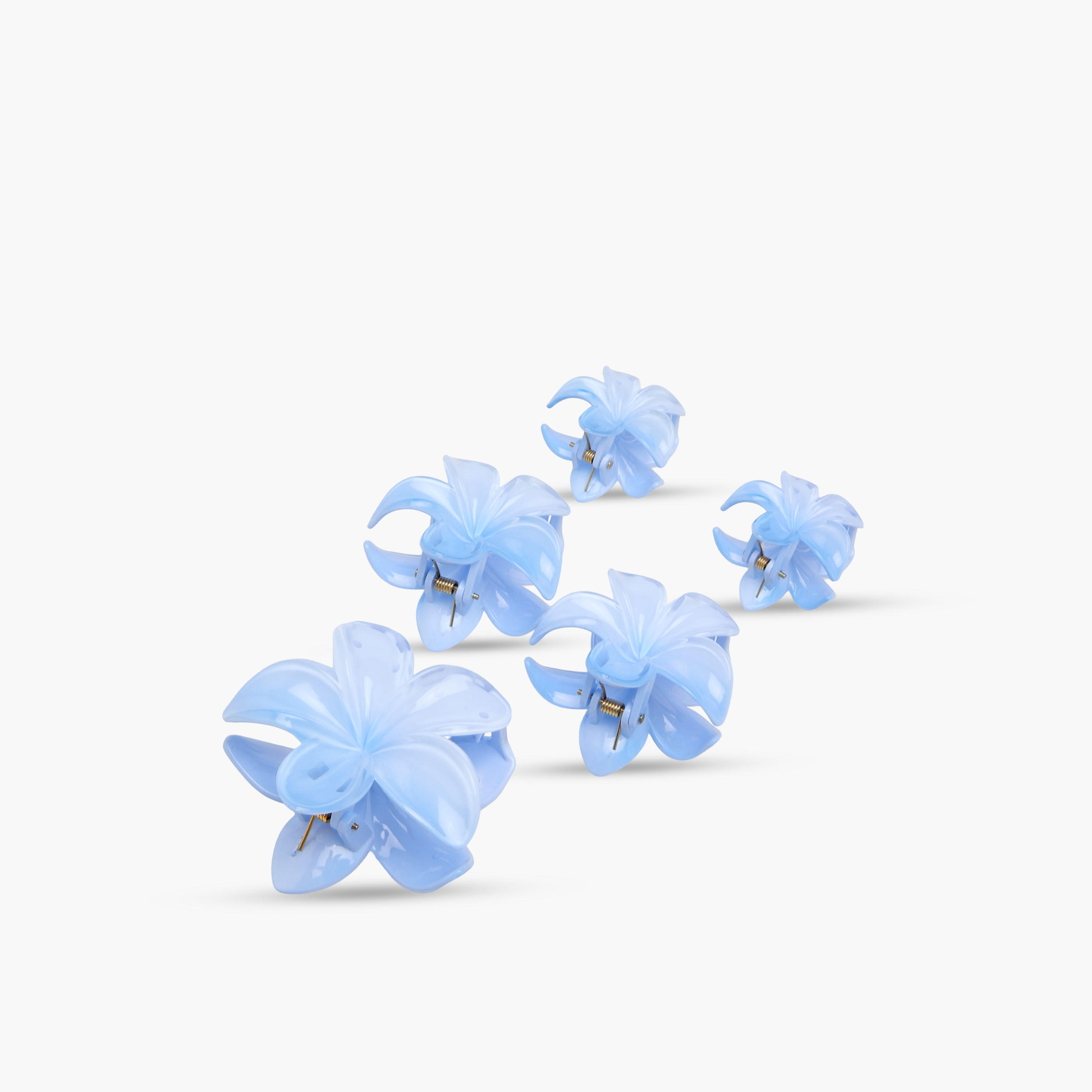 Pack of 5 Floral Hair Clamps-women-hairaccessories-clips-image-8
