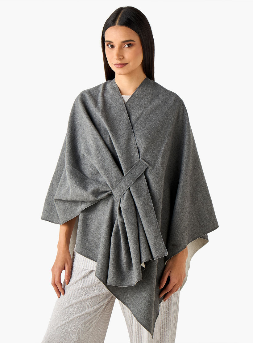 Reversible Cape Multicolour-women-winterwear-scarves-image-1