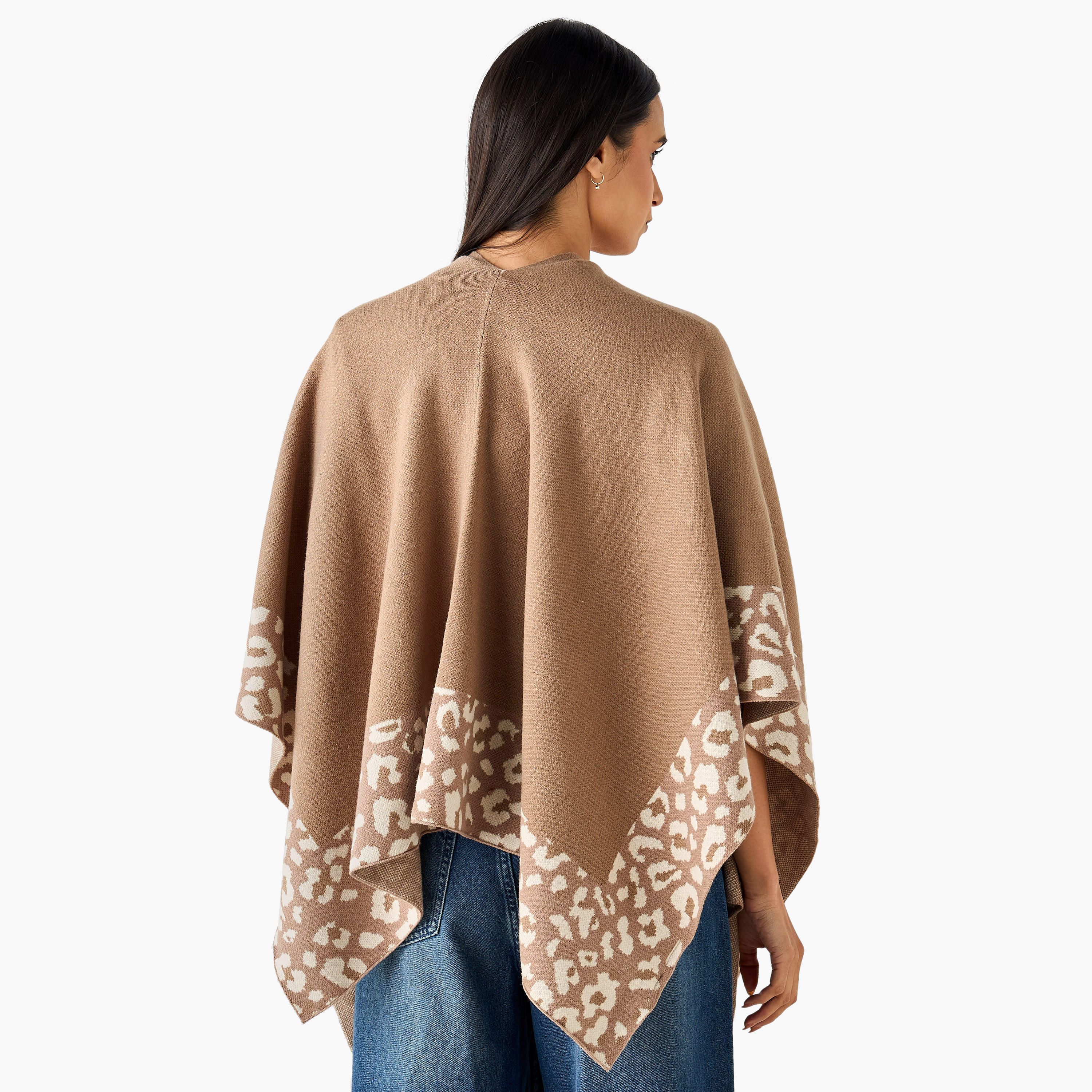 Cape Animal Print Beige-women-winterwear-scarves-image-4