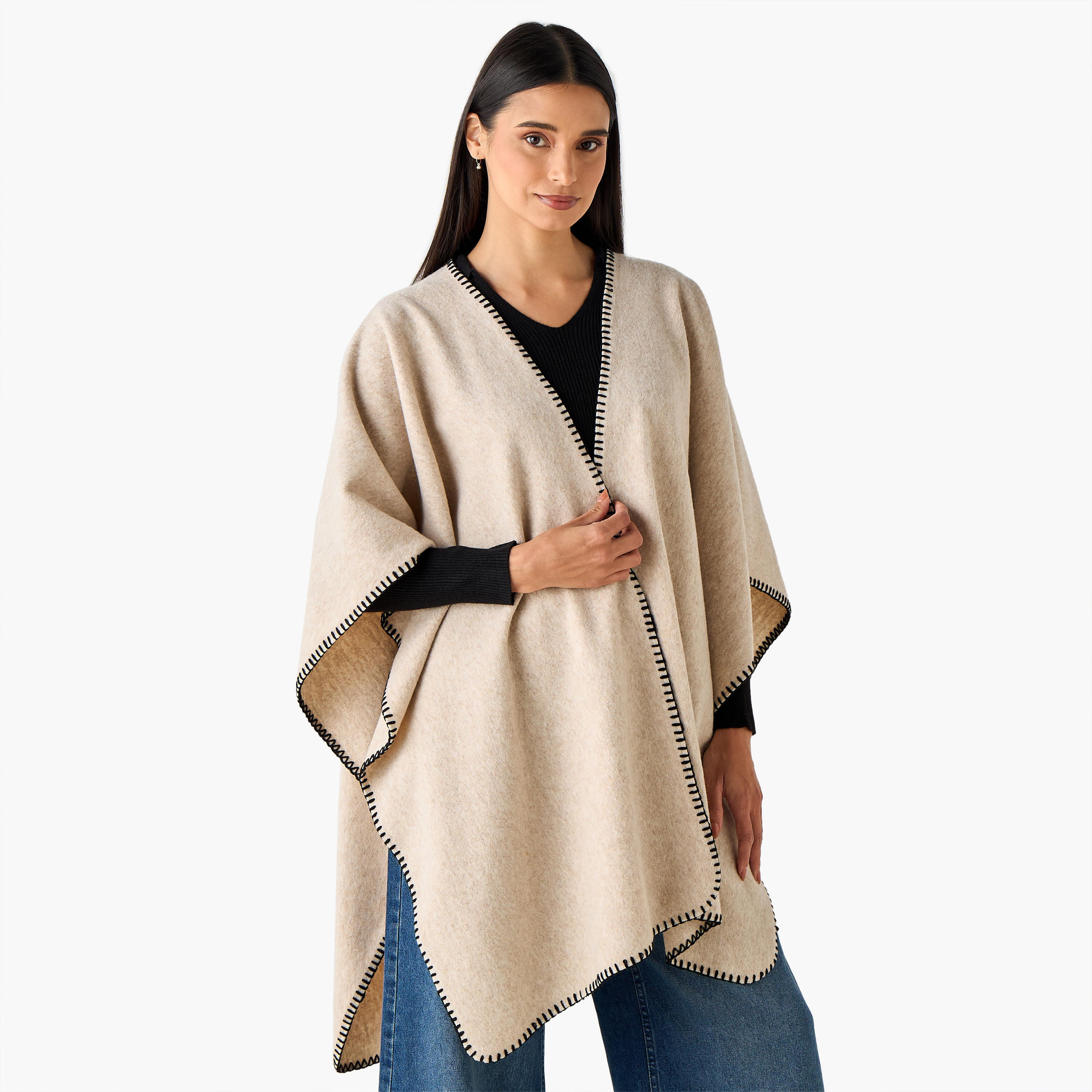 وشاح رداء بتفاصيل درزات-women-winterwear-scarves-image-5