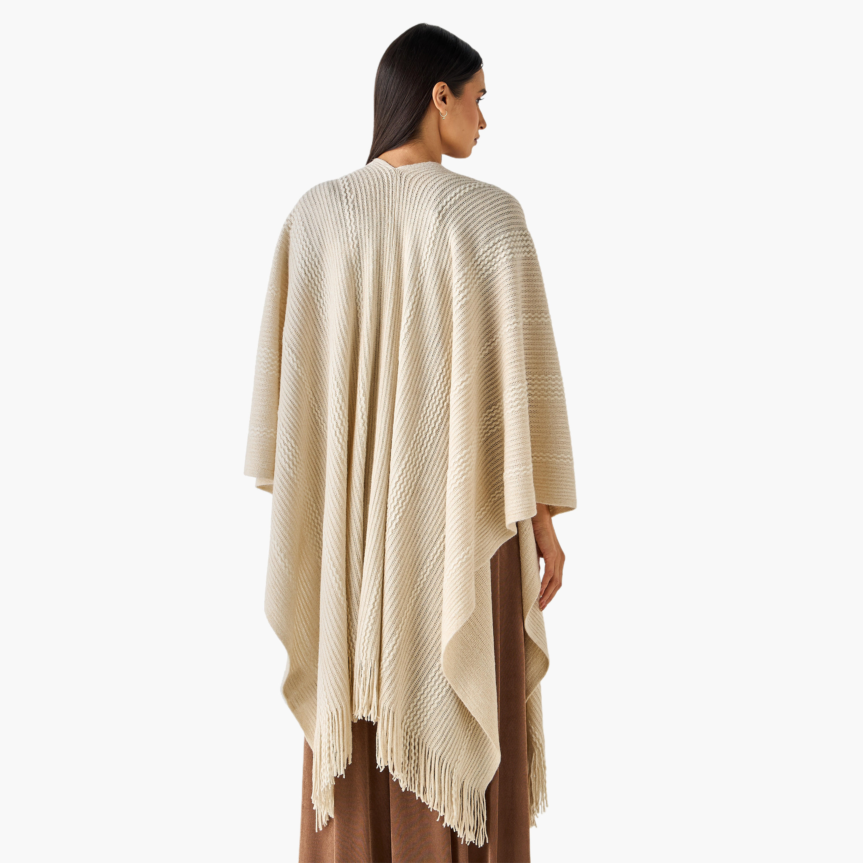 رداء أكريليك لوريكس بملمس حياكة بارز-women-winterwear-scarves-image-4