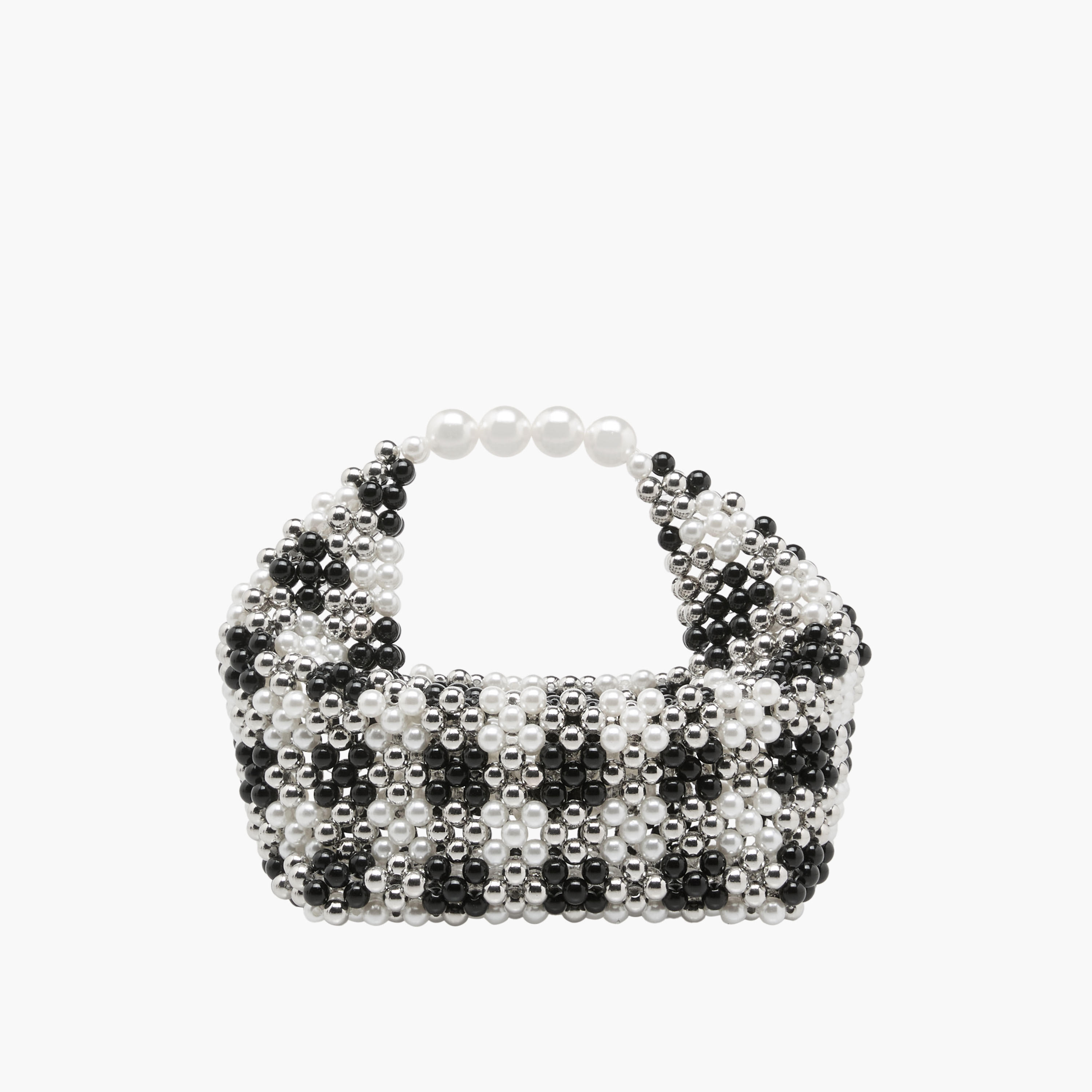 Beaded Pearl Embellished Hobo Bag-women-bagsandwallets-handbags-image-1