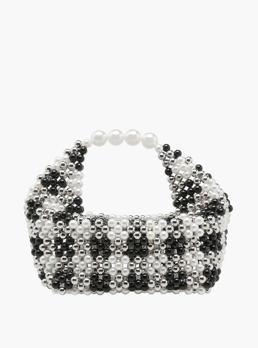 Beaded Pearl Embellished Hobo Bag-women-bagsandwallets-handbags-image-1