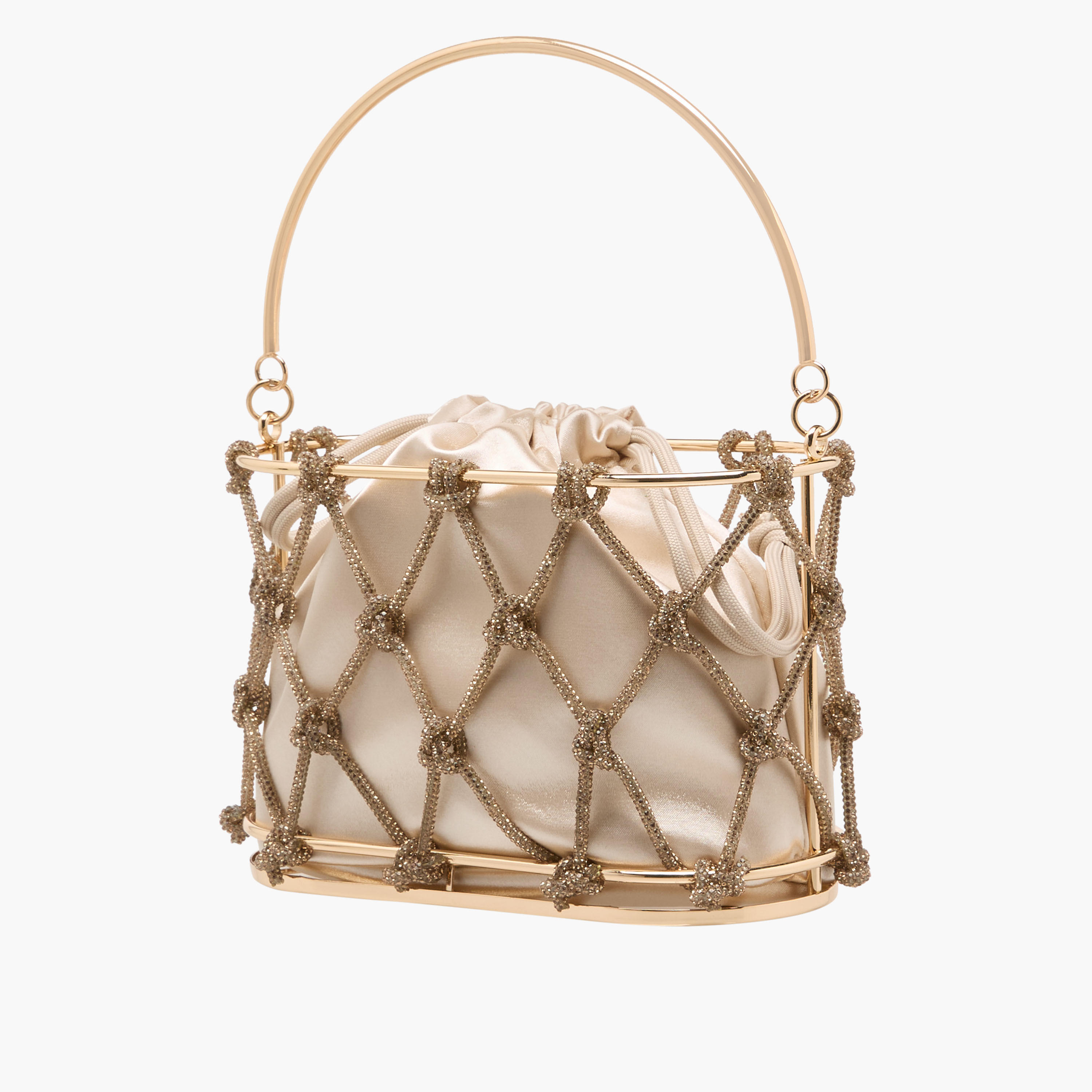 Crystal Embellished Bucket Bag with Drawstring Closure-women-bagsandwallets-handbags-image-3