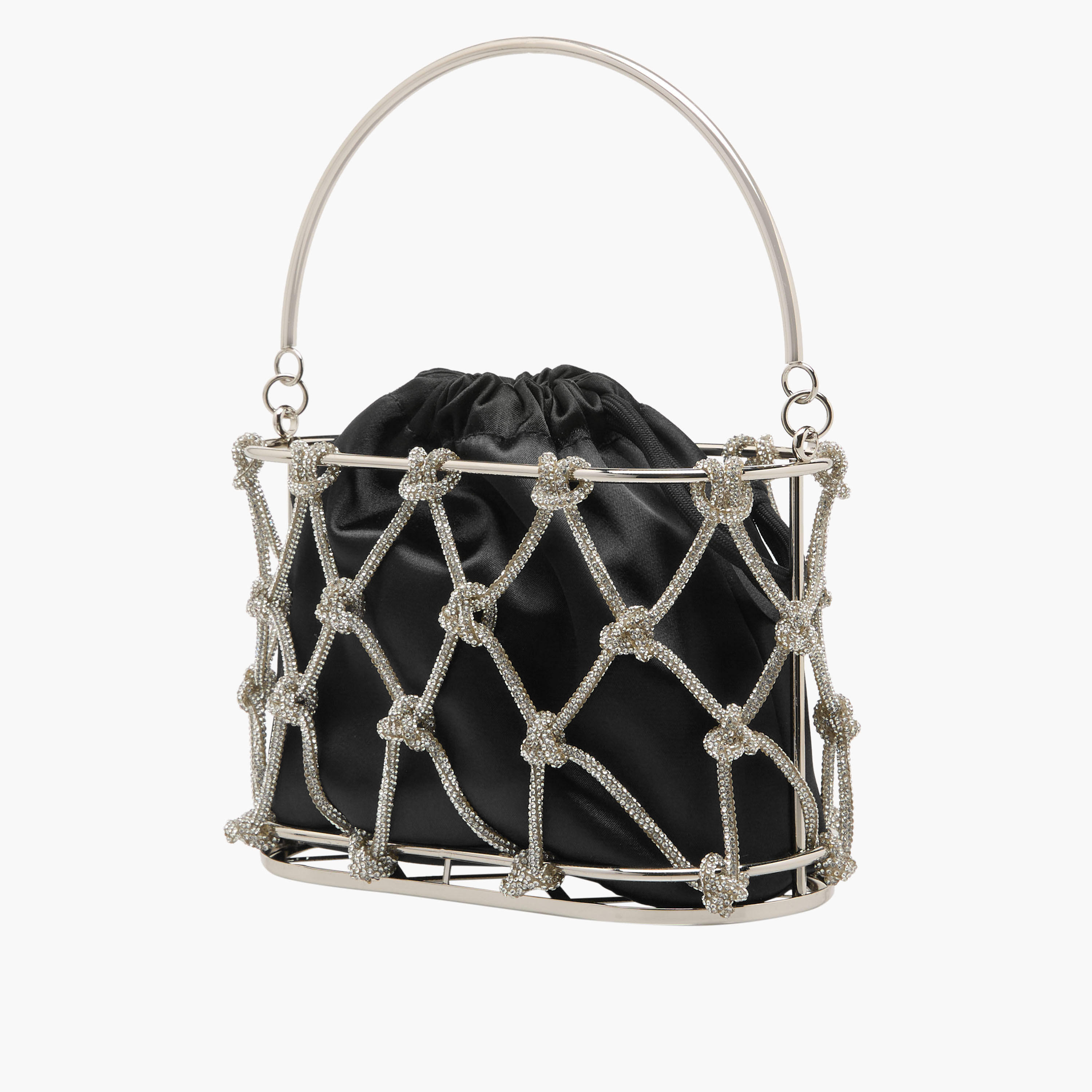 Crystal Embellished Bucket Bag with Drawstring Closure-women-bagsandwallets-handbags-image-3
