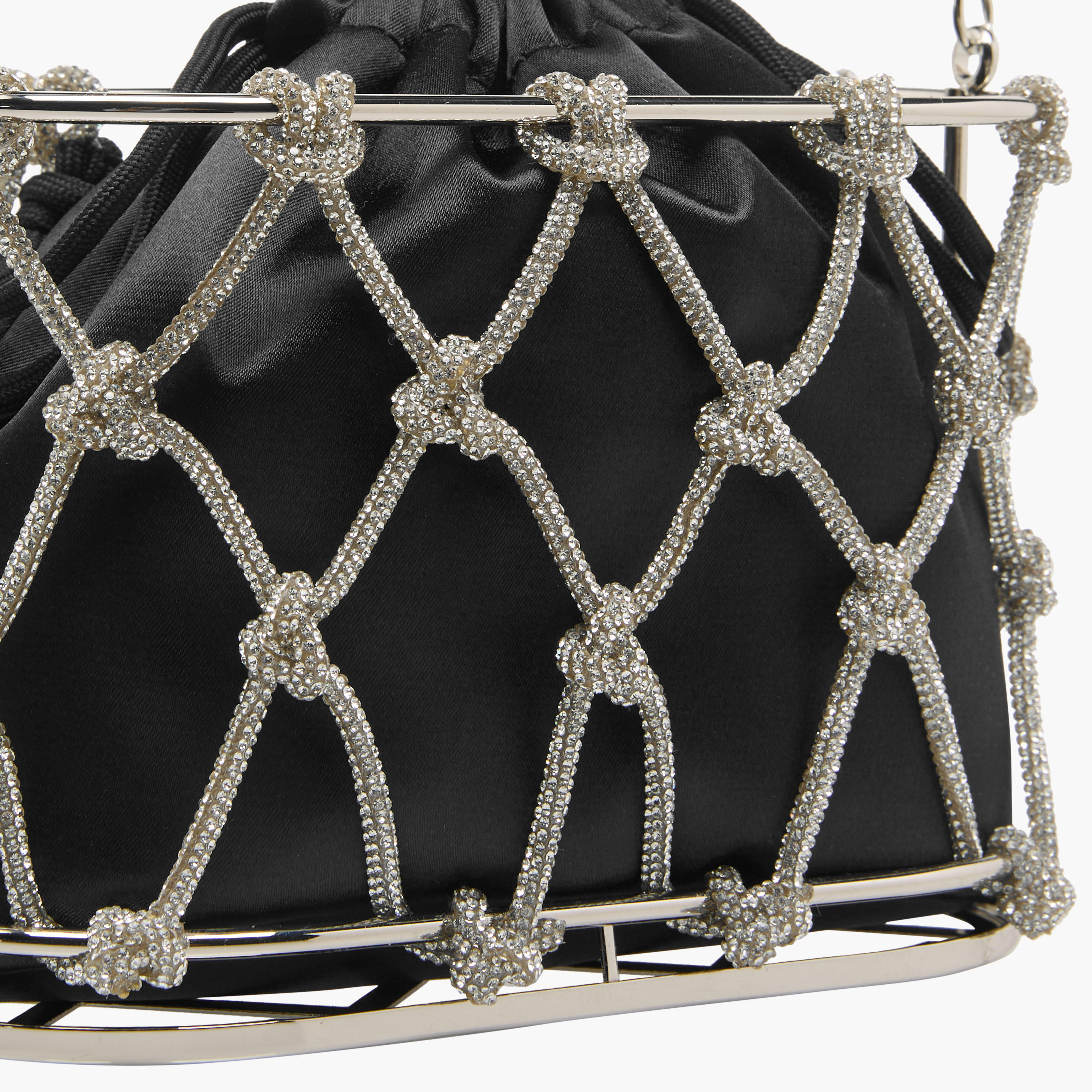Crystal Embellished Bucket Bag with Drawstring Closure-women-bagsandwallets-handbags-image-6