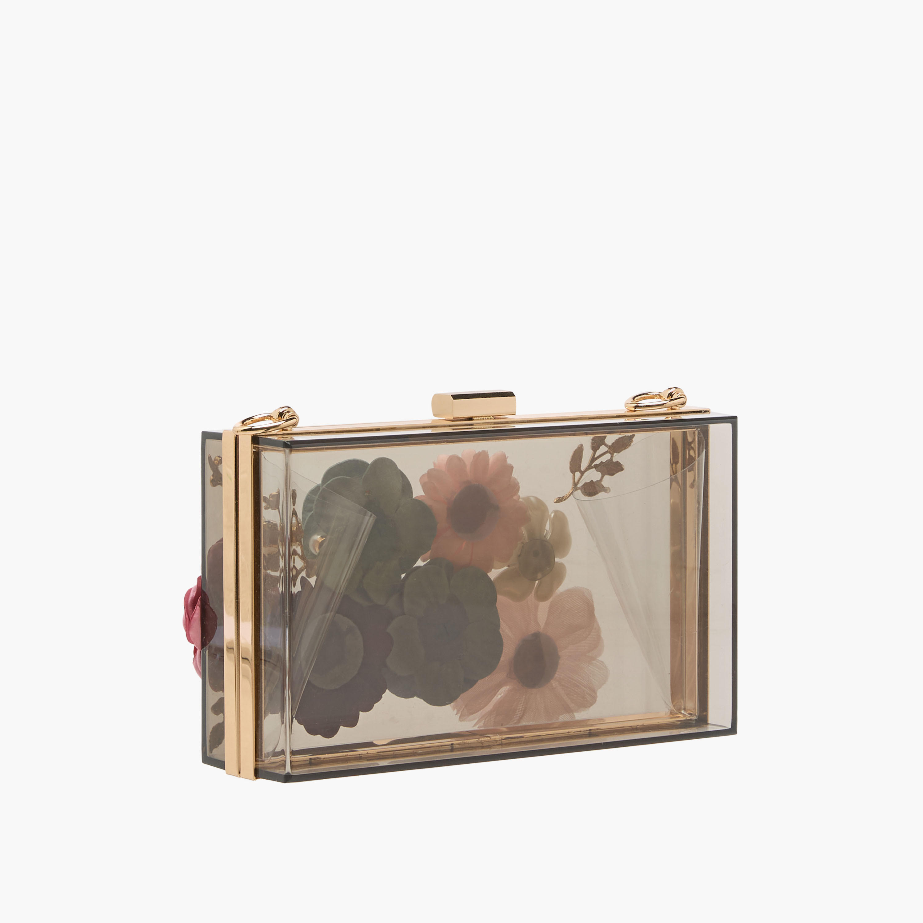 Floral Accent Clutch with Detachable Chain Strap-women-bagsandwallets-handbags-image-5