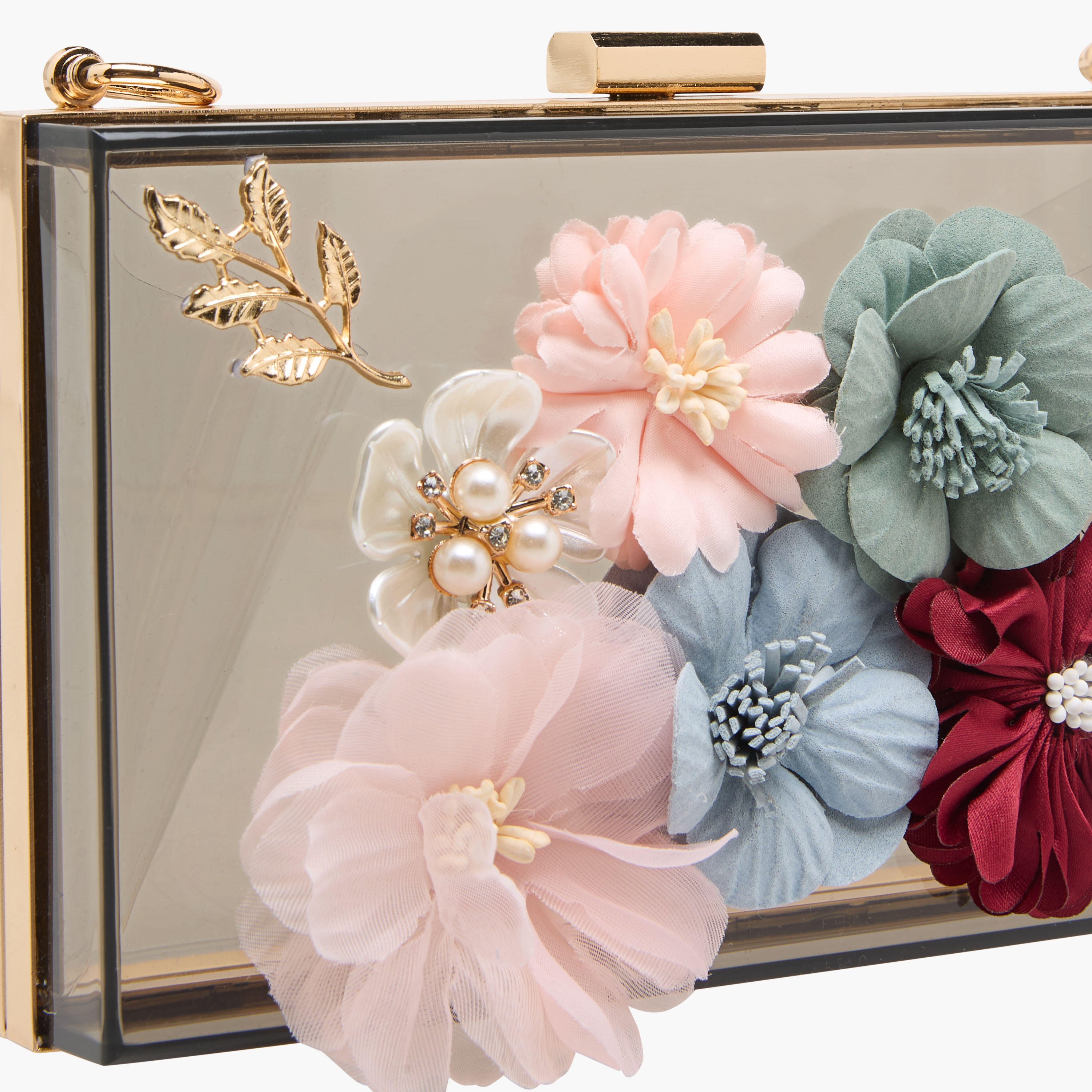 Floral Accent Clutch with Detachable Chain Strap-women-bagsandwallets-handbags-image-6