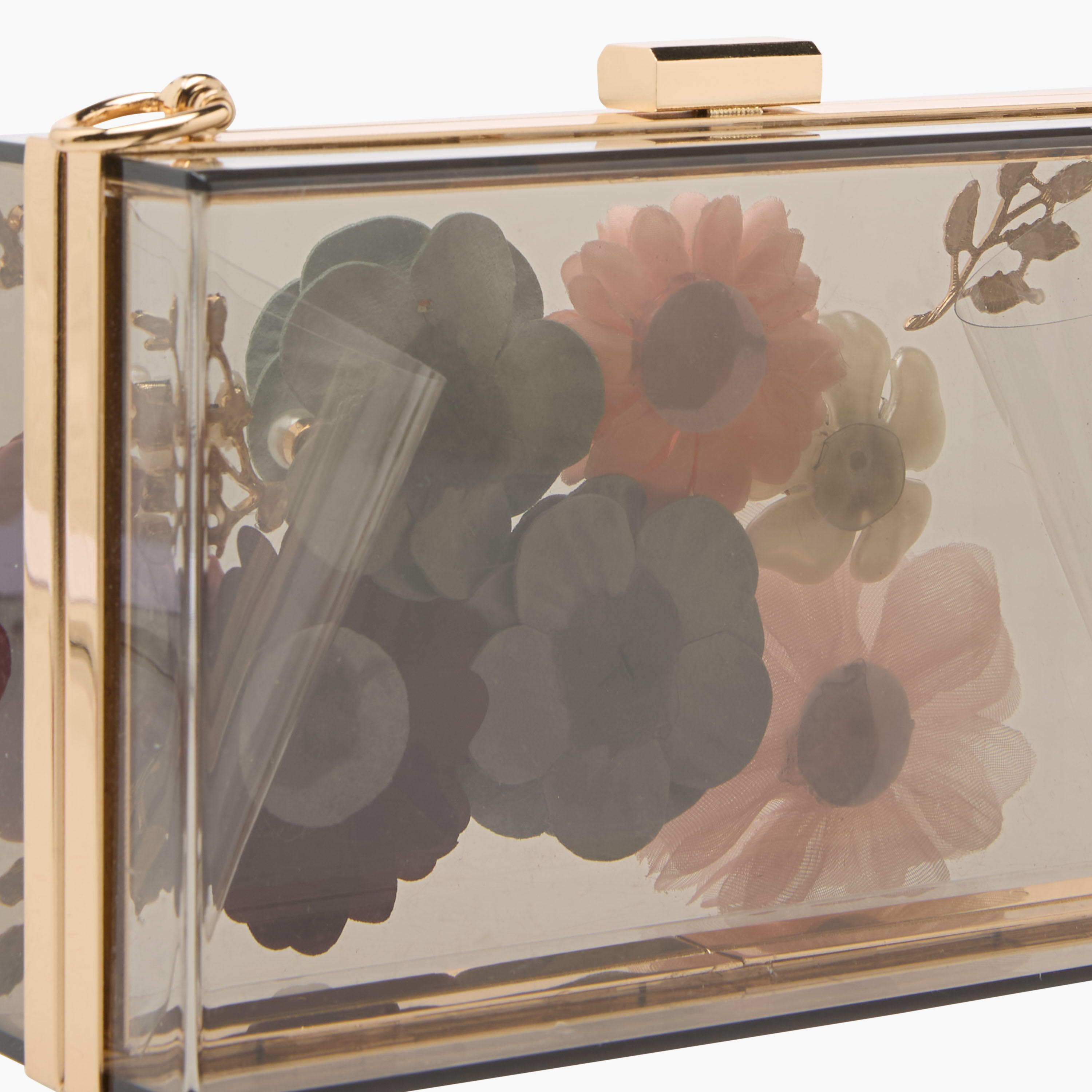 Floral Accent Clutch with Detachable Chain Strap-women-bagsandwallets-handbags-image-7