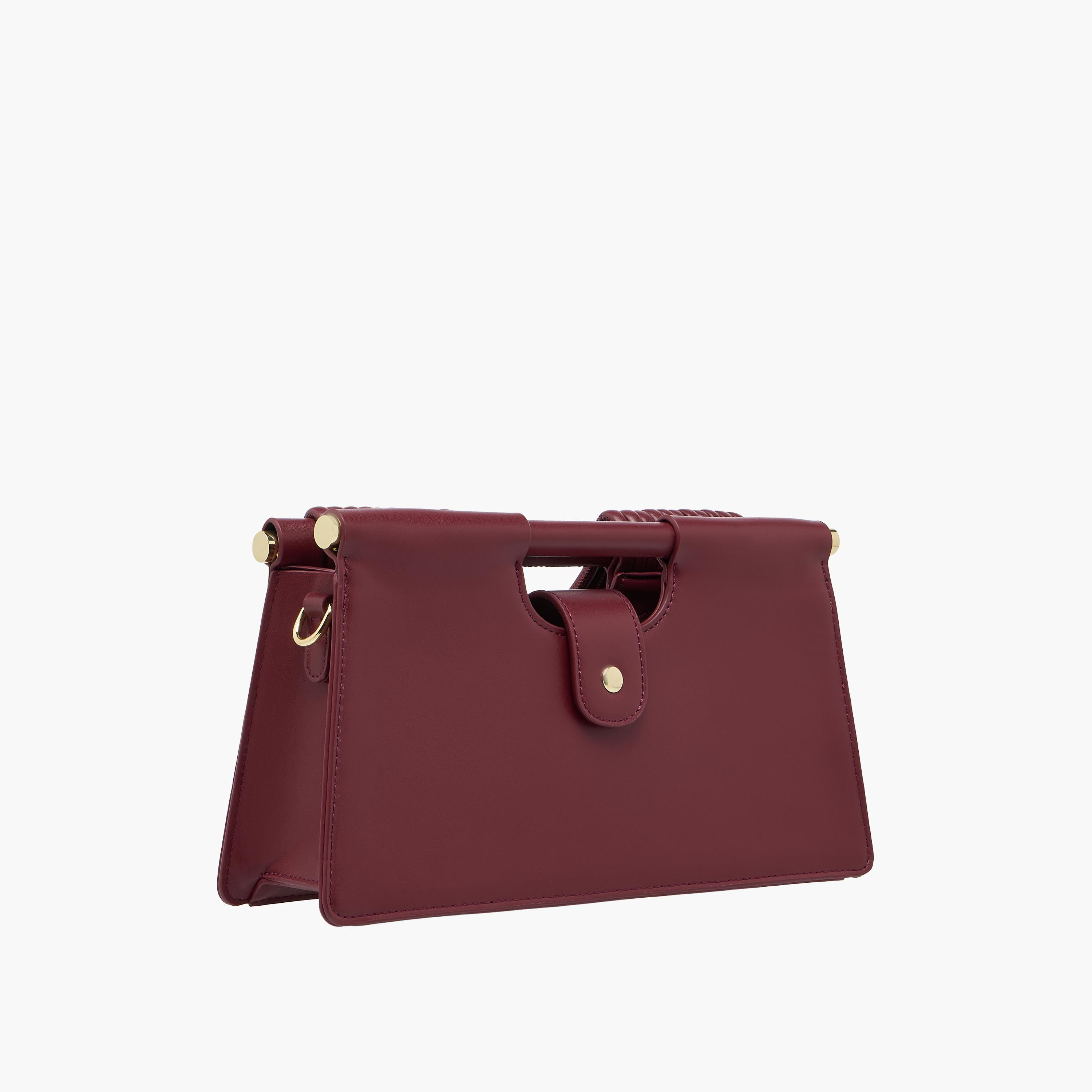 Textured Handle Clutch with Detachable Strap-women-bagsandwallets-handbags-image-4