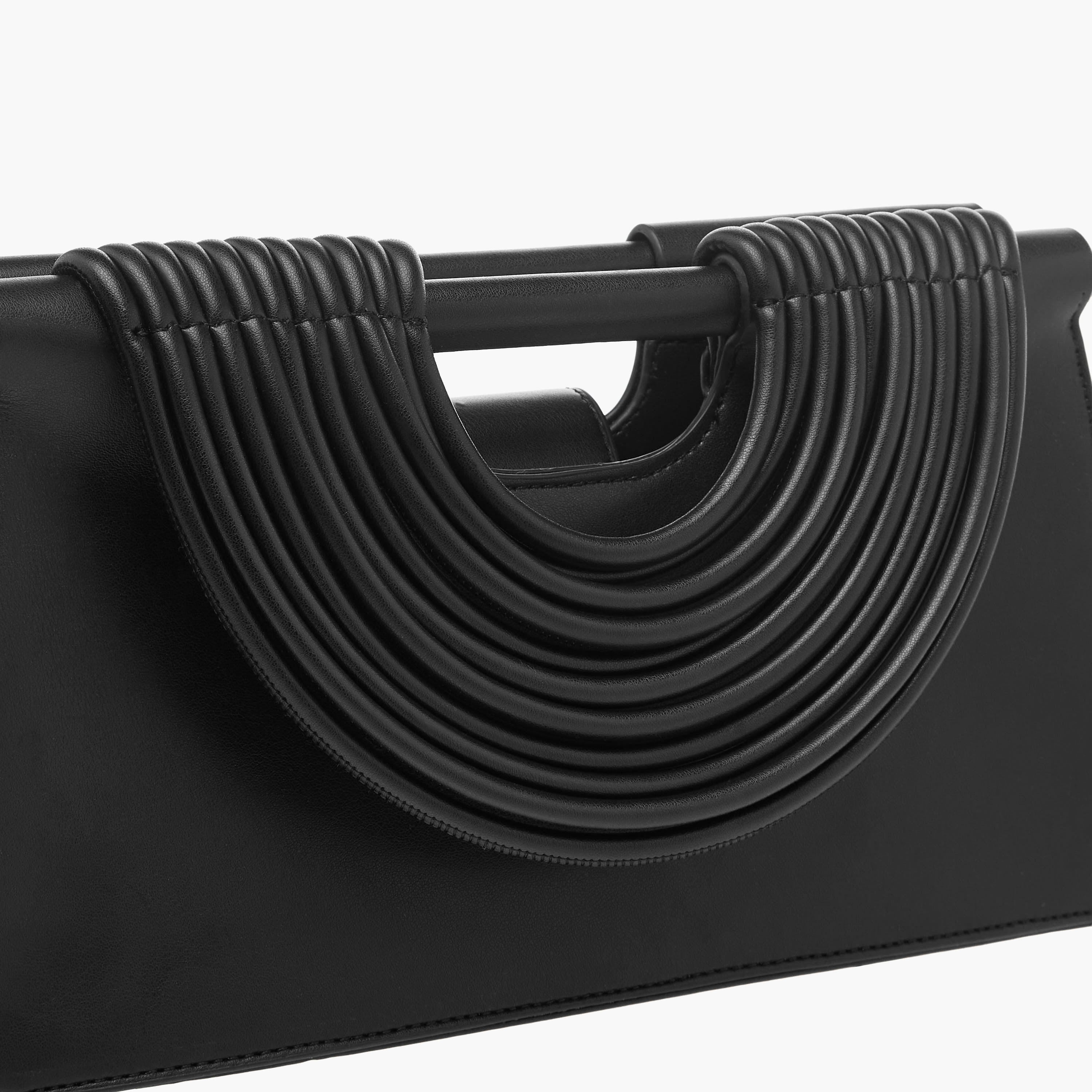 Textured Handle Clutch with Detachable Strap-women-bagsandwallets-handbags-image-5