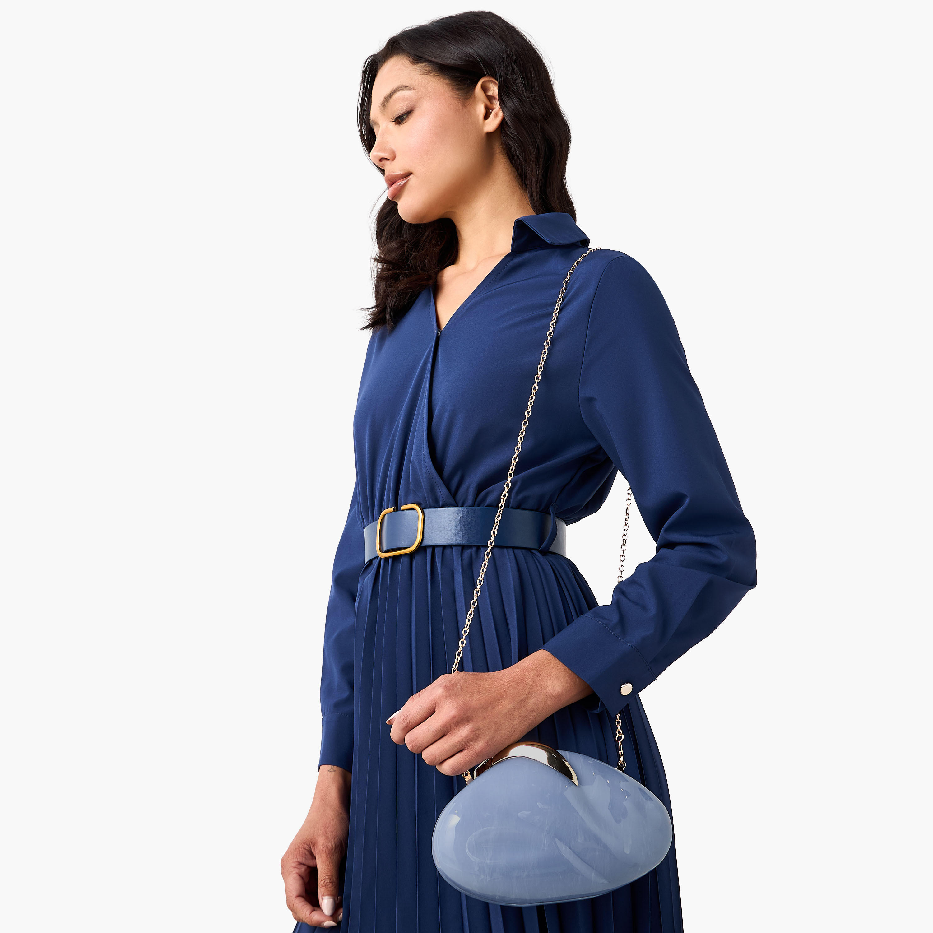 Textured Clutch with Detachable Chain Strap-women-bagsandwallets-handbags-image-4