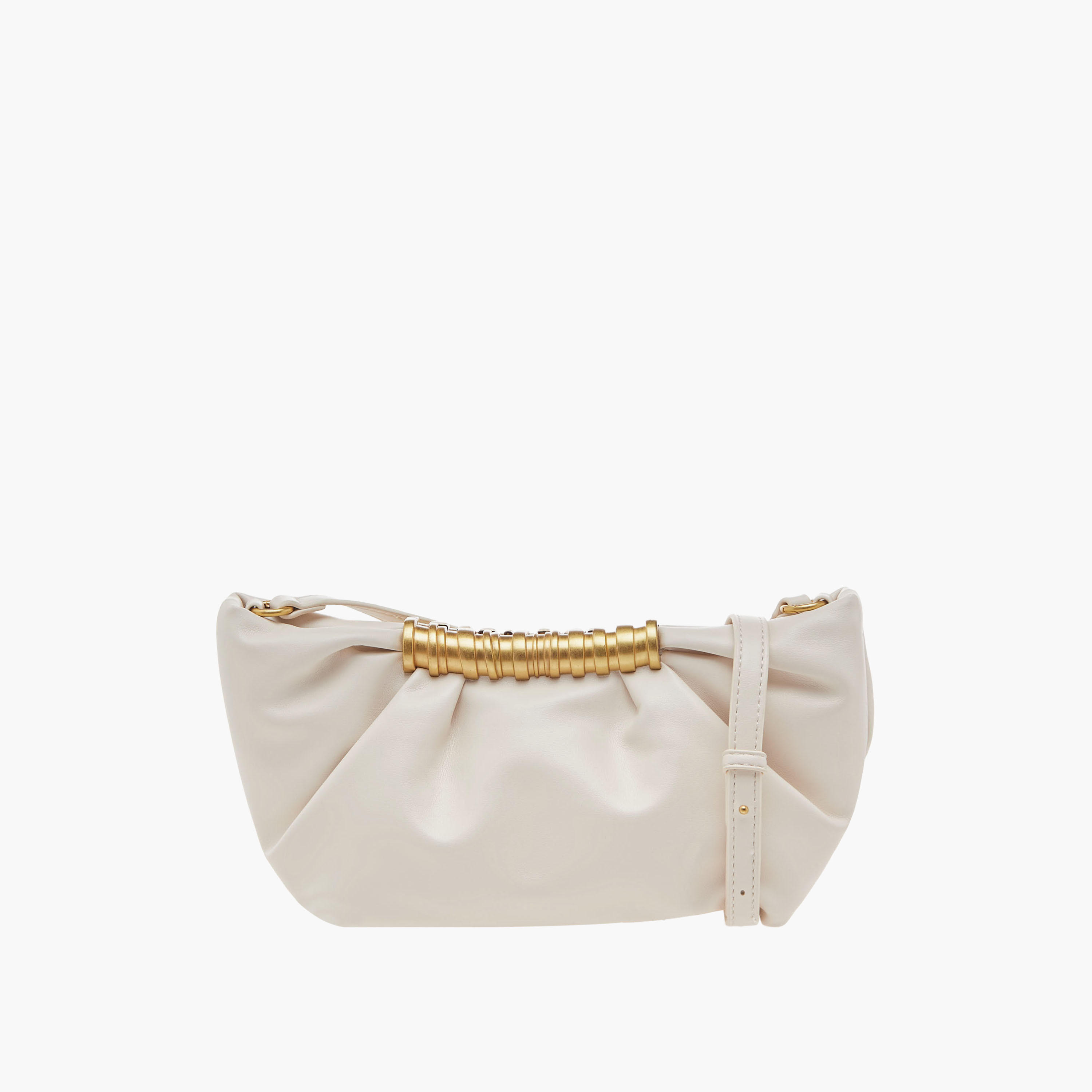 Ruched Crossbody Bag with Adjustable Strap-women-bagsandwallets-handbags-image-1