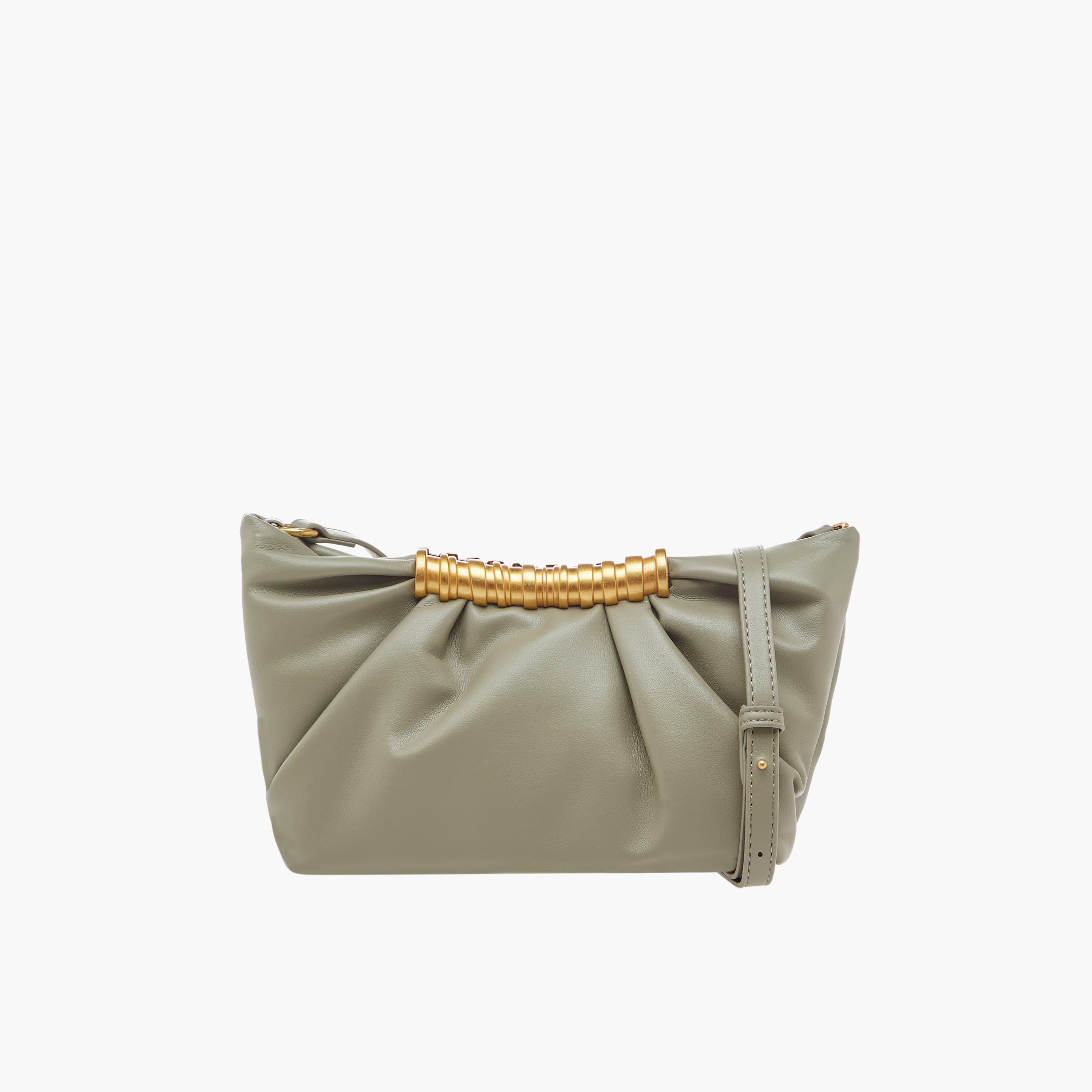 Ruched Crossbody Bag with Adjustable Strap-women-bagsandwallets-handbags-image-1