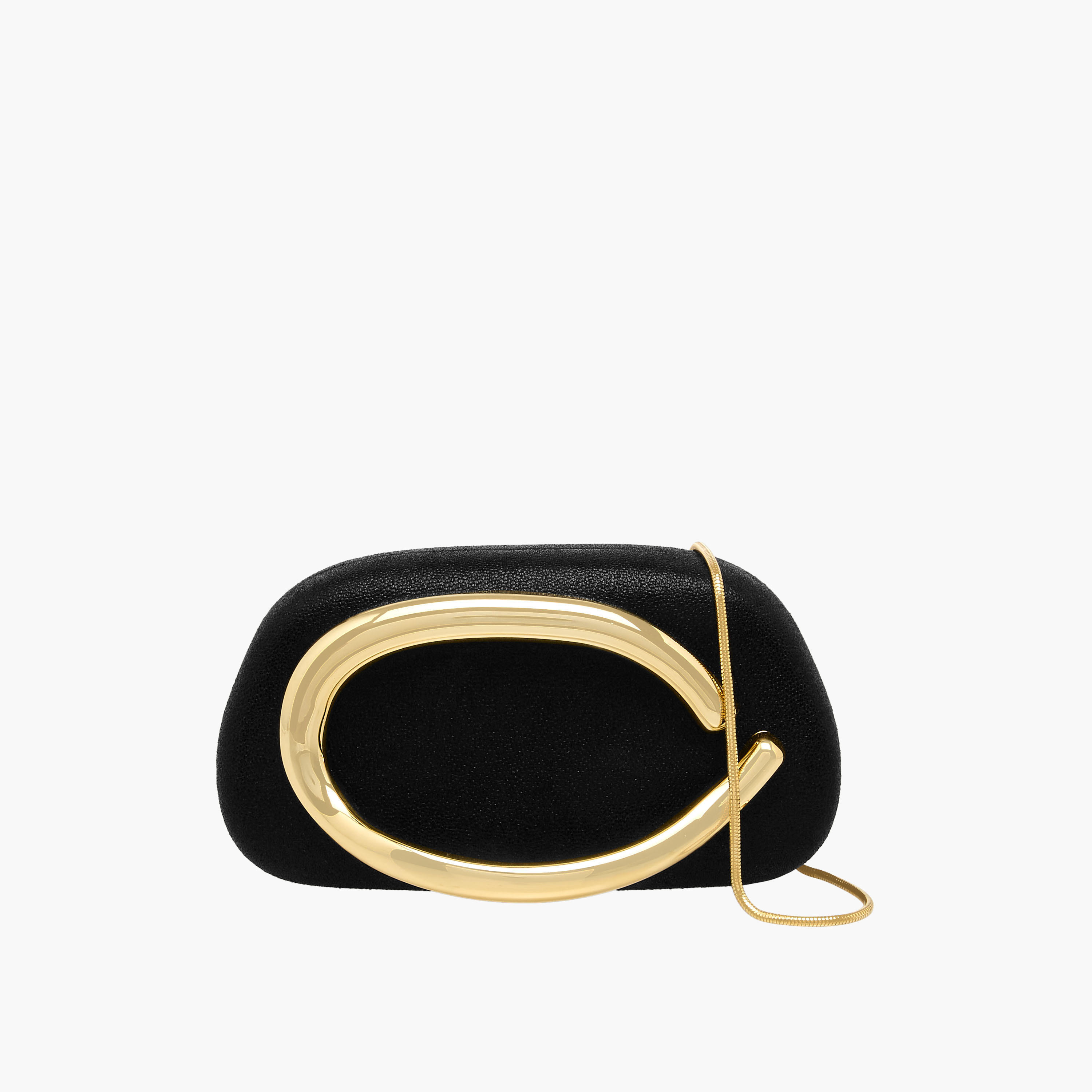 Metallic Accent Clutch with Detachable Chain Strap-women-bagsandwallets-handbags-image-1