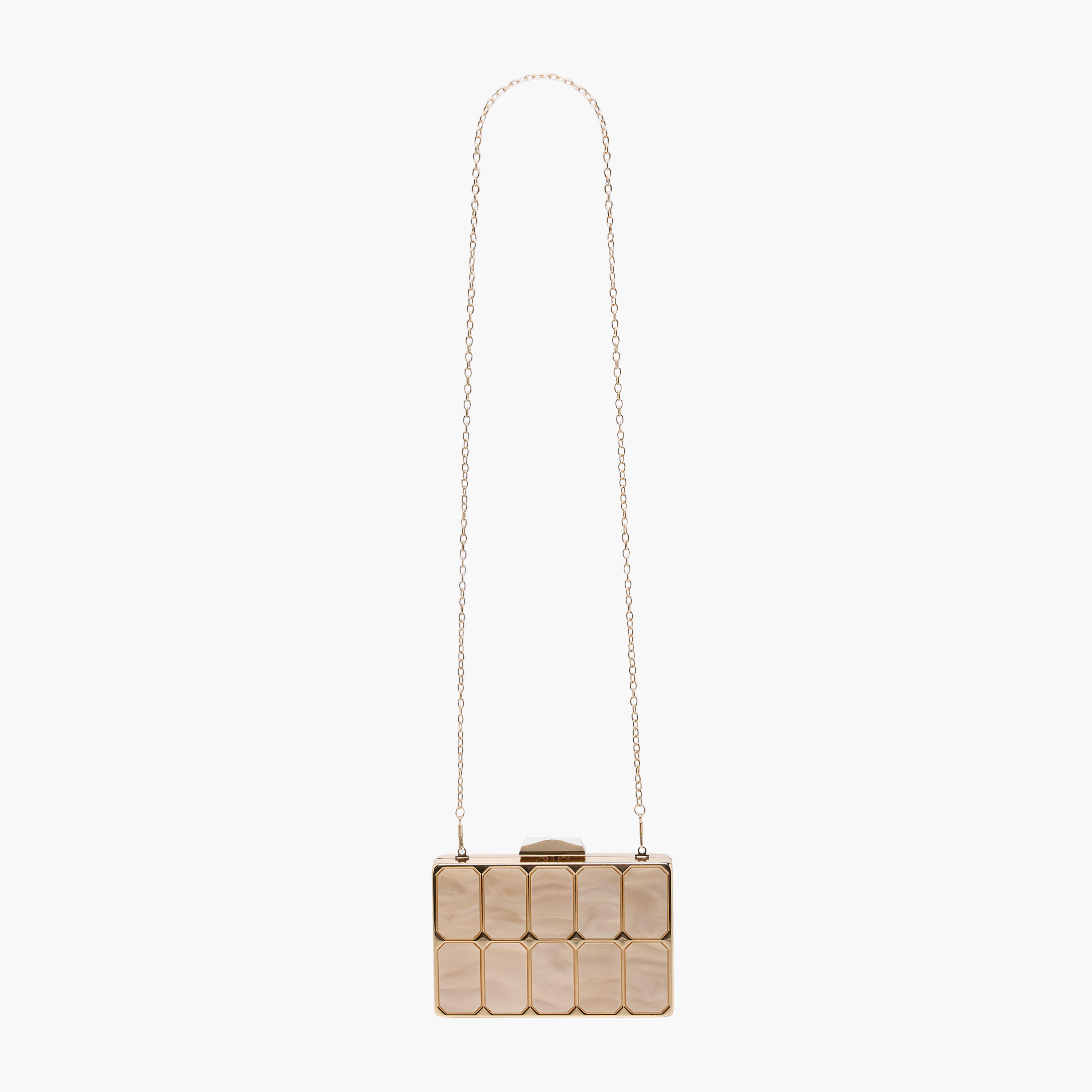 شنطة كلاتش بارزة الملمس بحزام سلسلة قابل للفصل-women-bagsandwallets-handbags-image-7