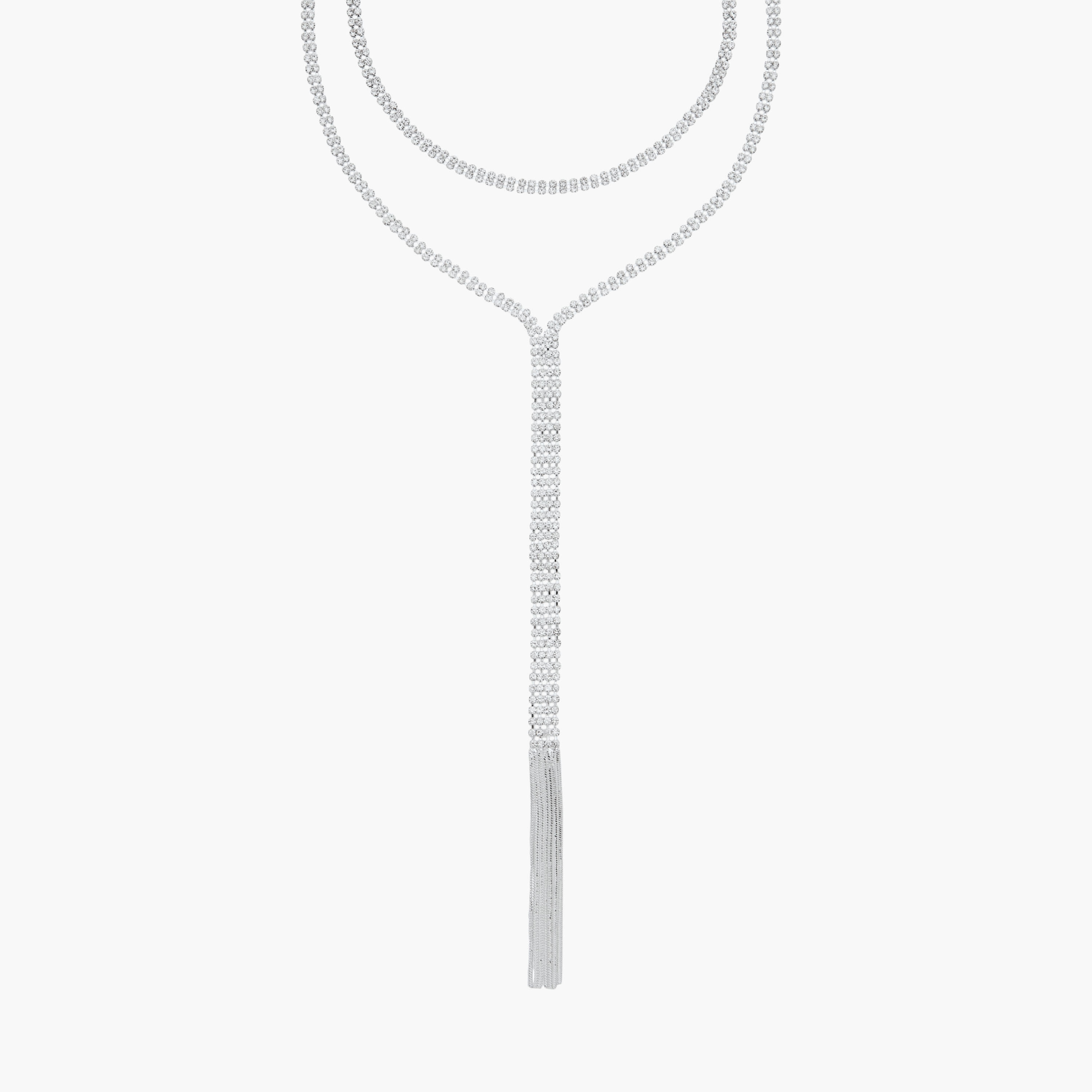 Metal Layered Lariat Necklace with Stone Embellishment-women-watchesandjewellery-jewellery-necklacesandpendants-image-3