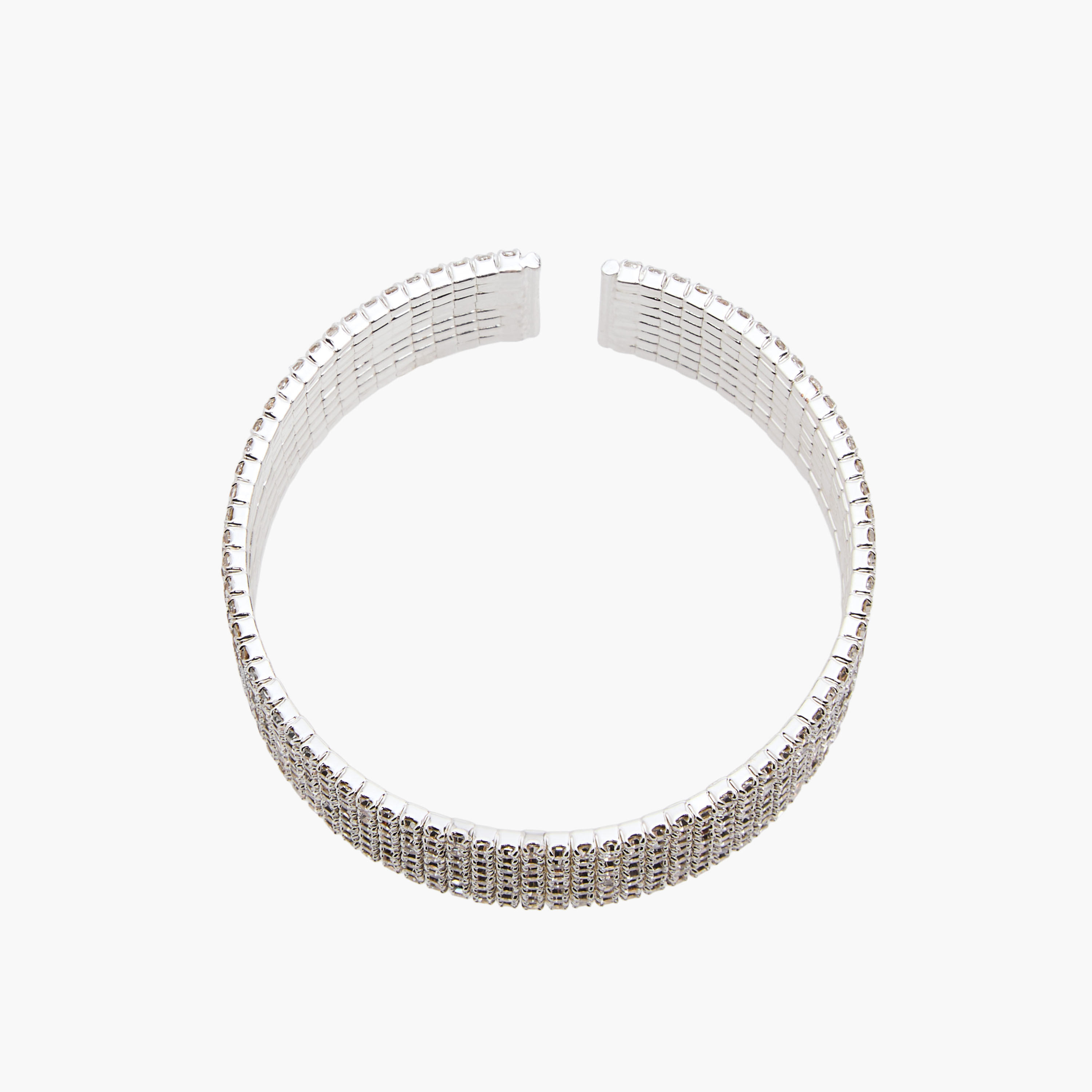 Metallic Diamante Embellished Cuff Bracelet-women-watchesandjewellery-jewellery-banglesandbracelets-image-3