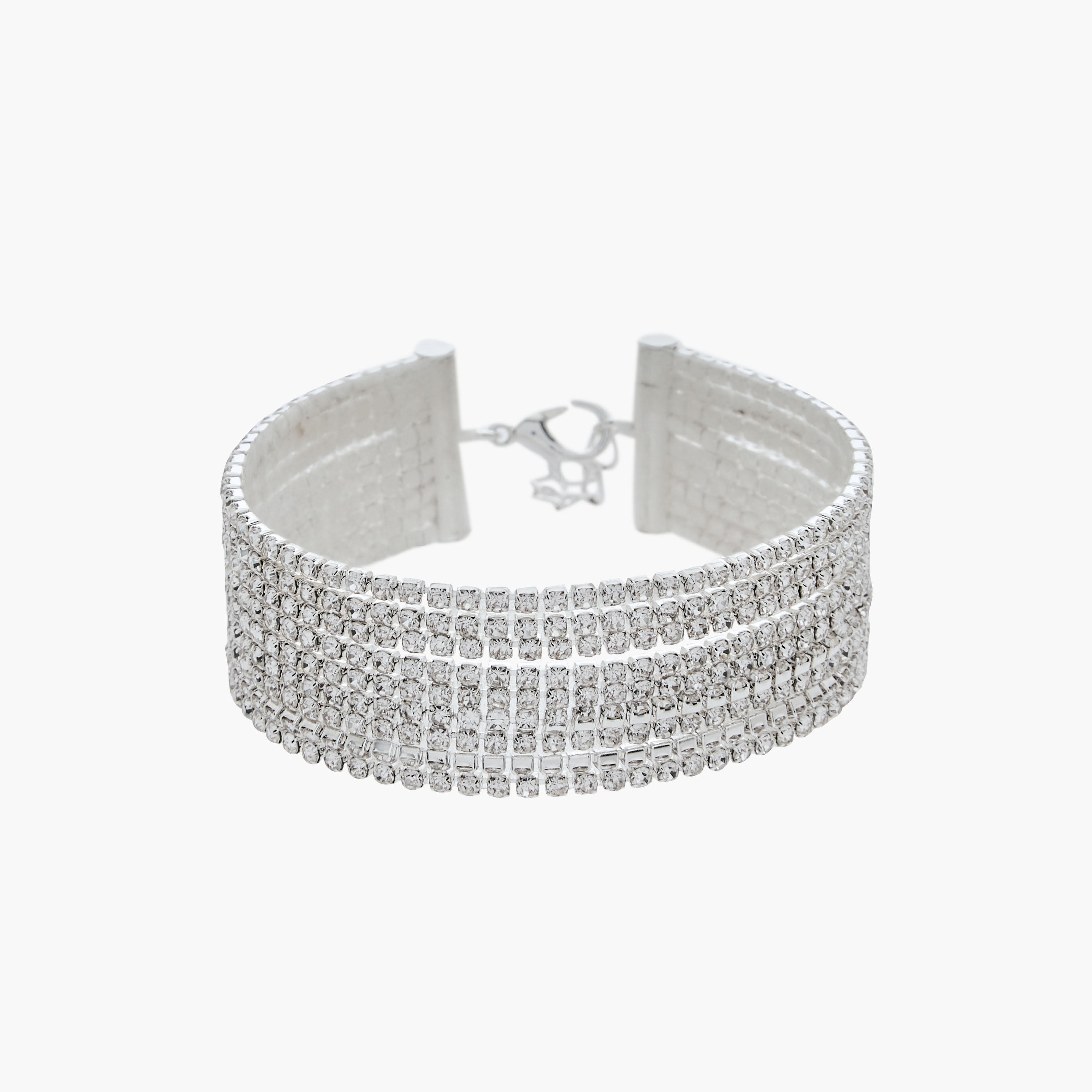 سوار فضي اللون مزين بأحجار-women-watchesandjewellery-jewellery-banglesandbracelets-image-4