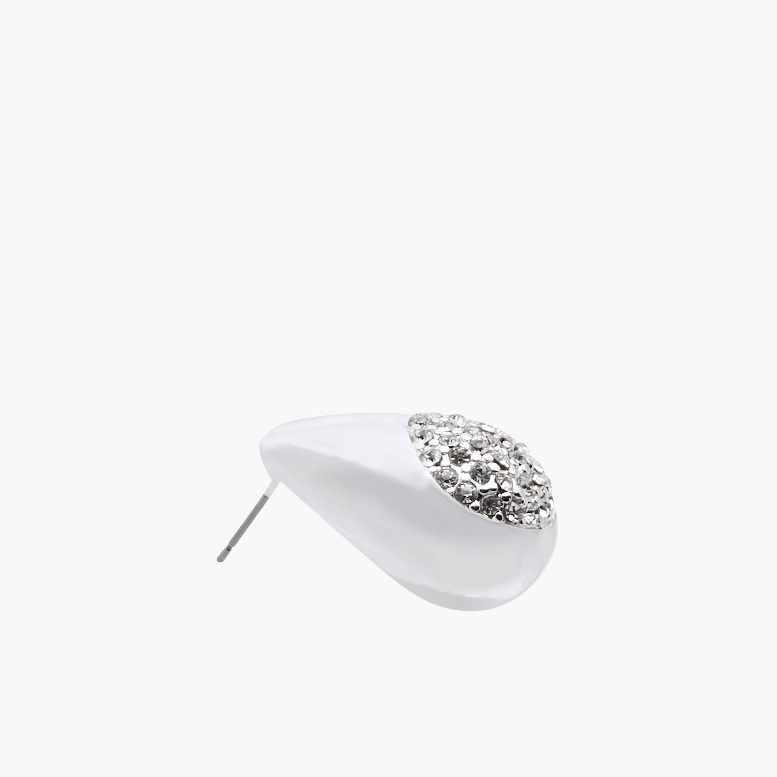 Metallic Embellished Teardrop Earrings with Pushback Closure-women-watchesandjewellery-jewellery-earrings-image-4