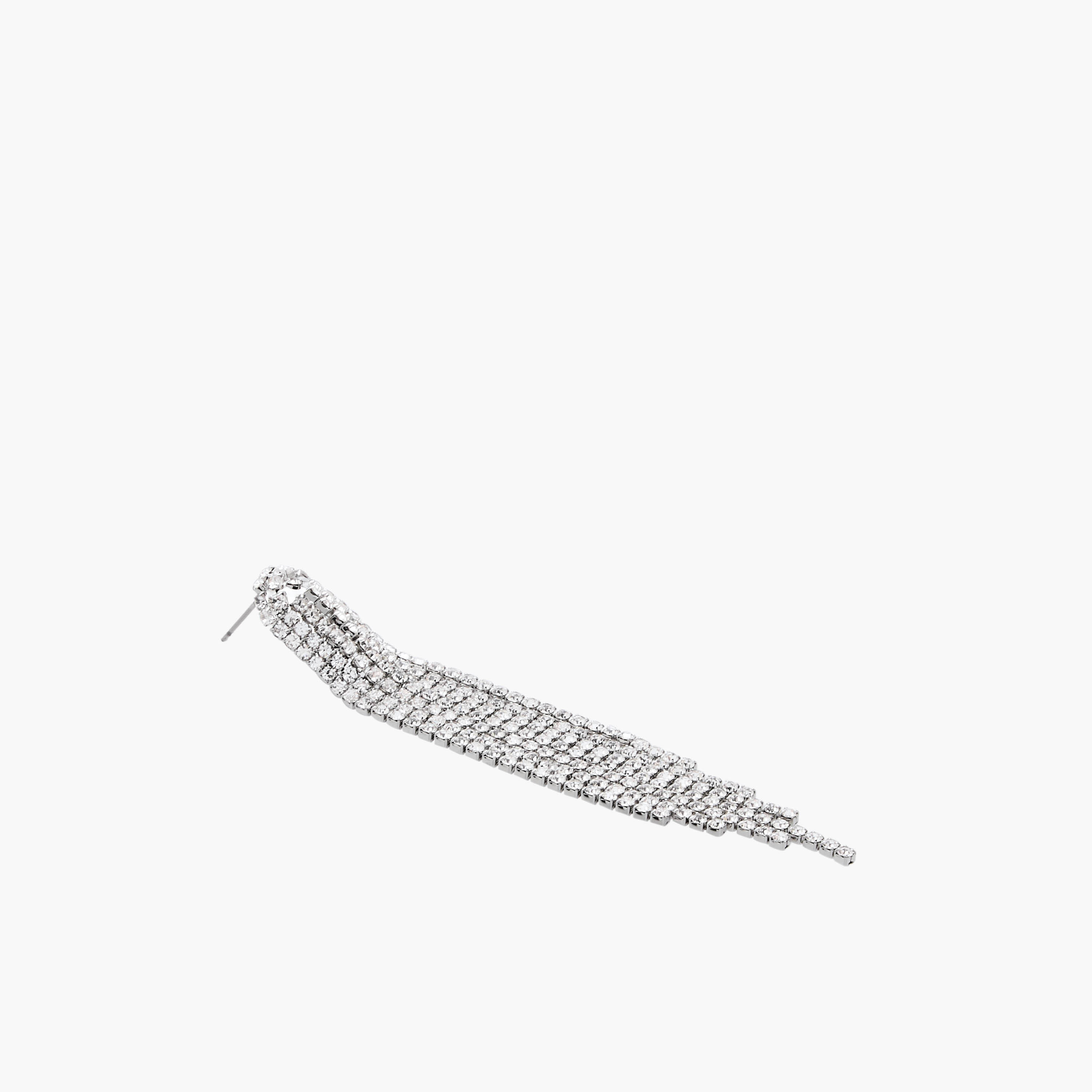 Metallic Embellished Tassel Earrings with Pushback Closure-women-watchesandjewellery-jewellery-earrings-image-4