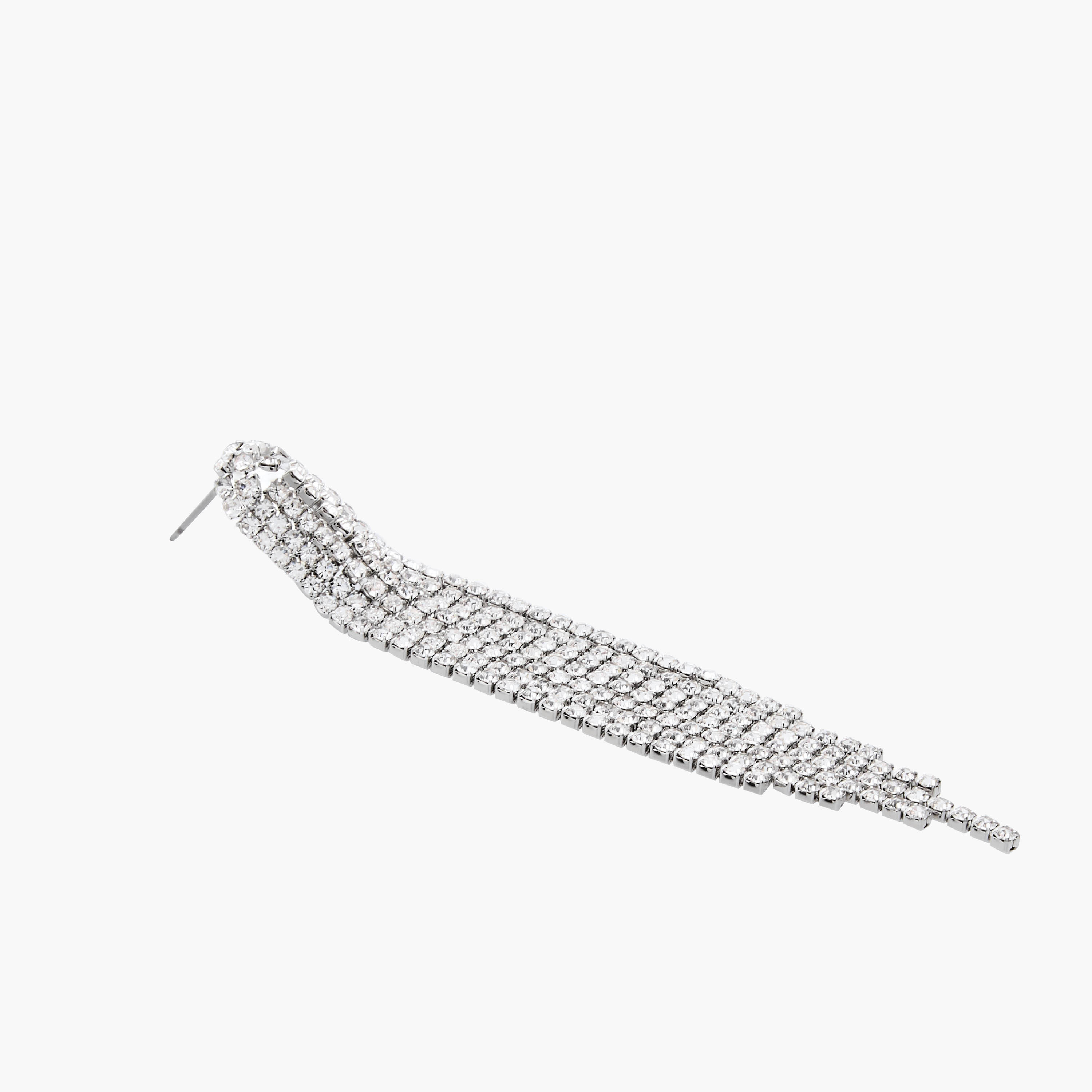 Metallic Embellished Tassel Earrings with Pushback Closure-women-watchesandjewellery-jewellery-earrings-image-6