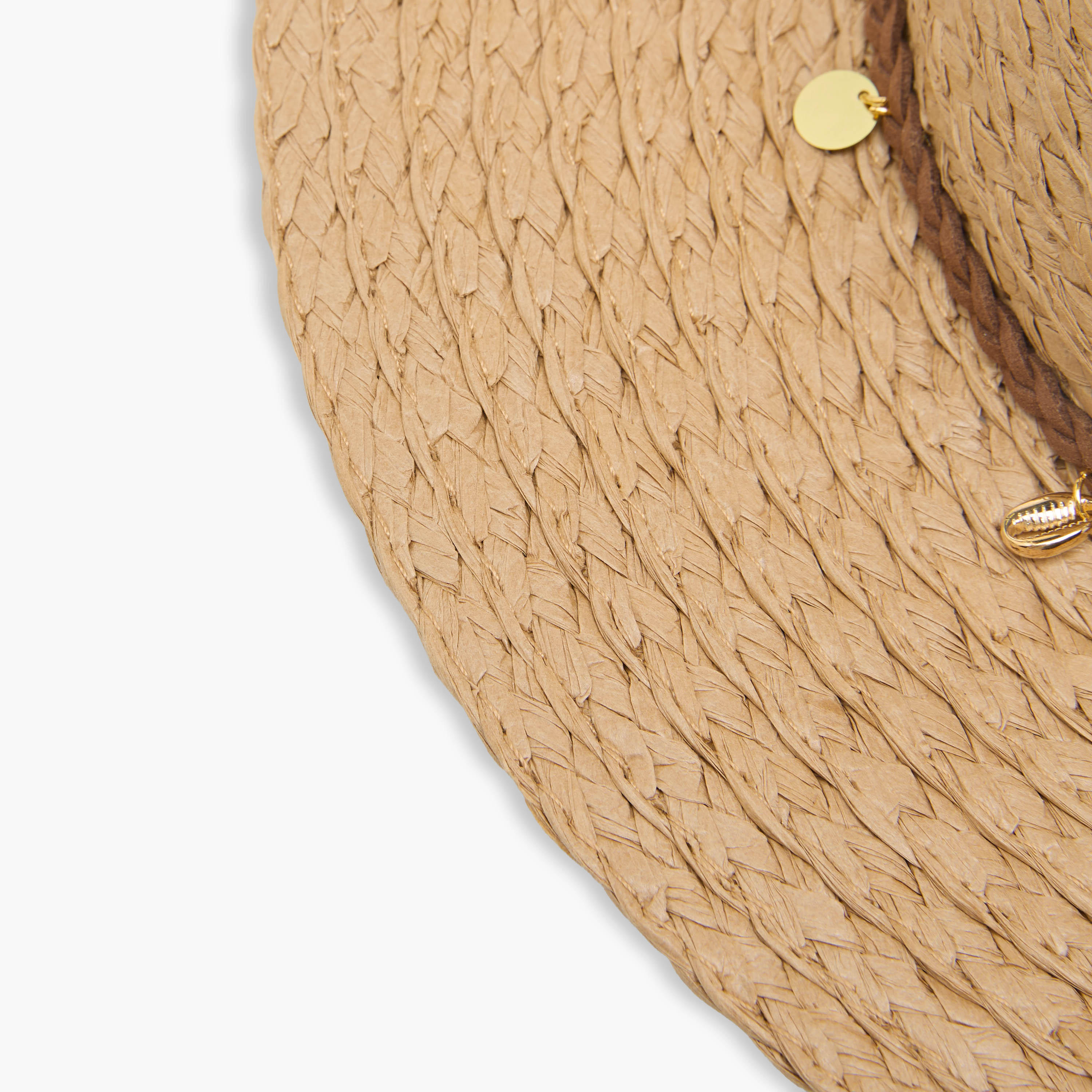 قبعة شاطئ بارزة الملمس بتفاصيل تعليقة-women-clothingaccessories-capsandhats-image-2