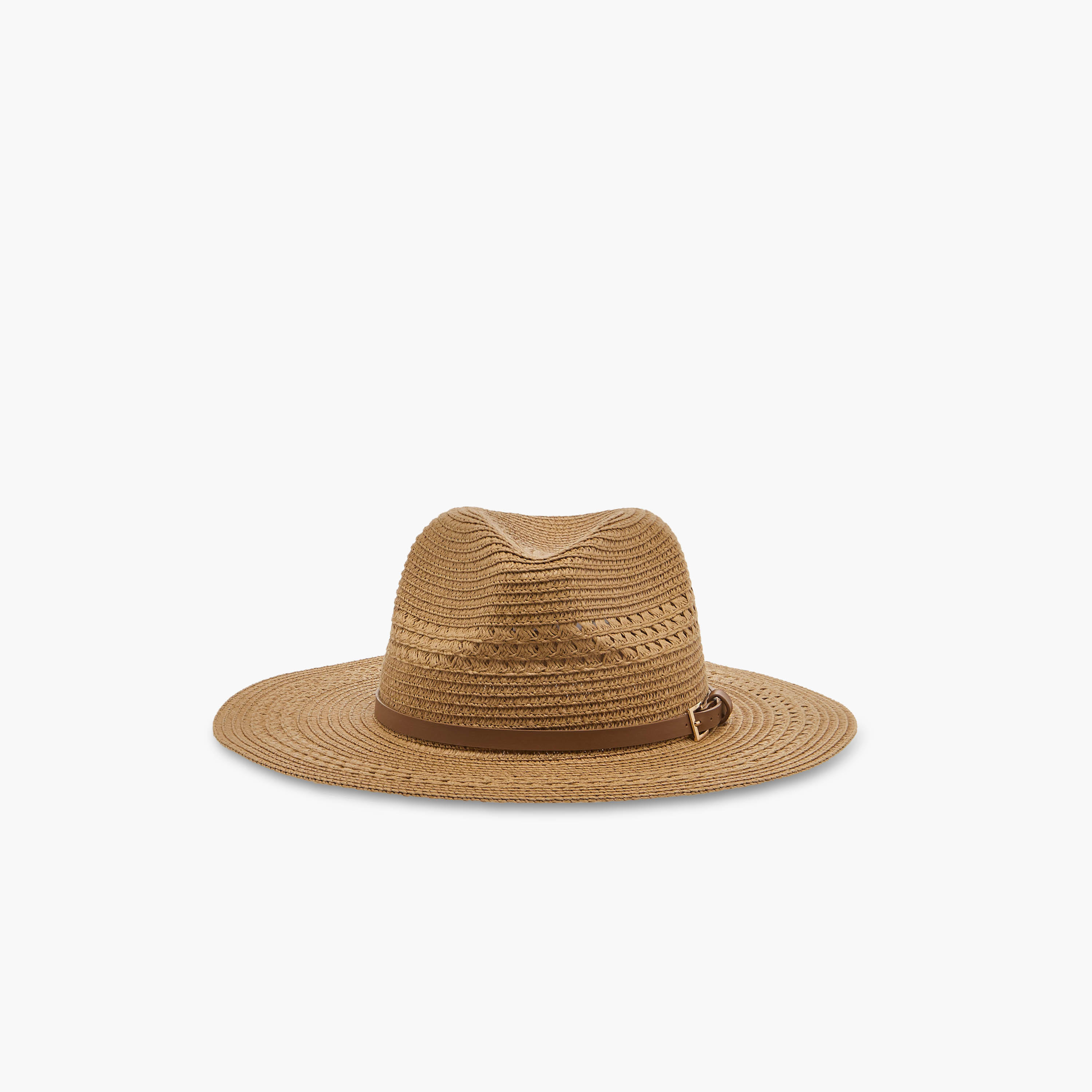 قبعة شاطئ أنيقة بحزام بارز الملمس-women-clothingaccessories-capsandhats-image-7