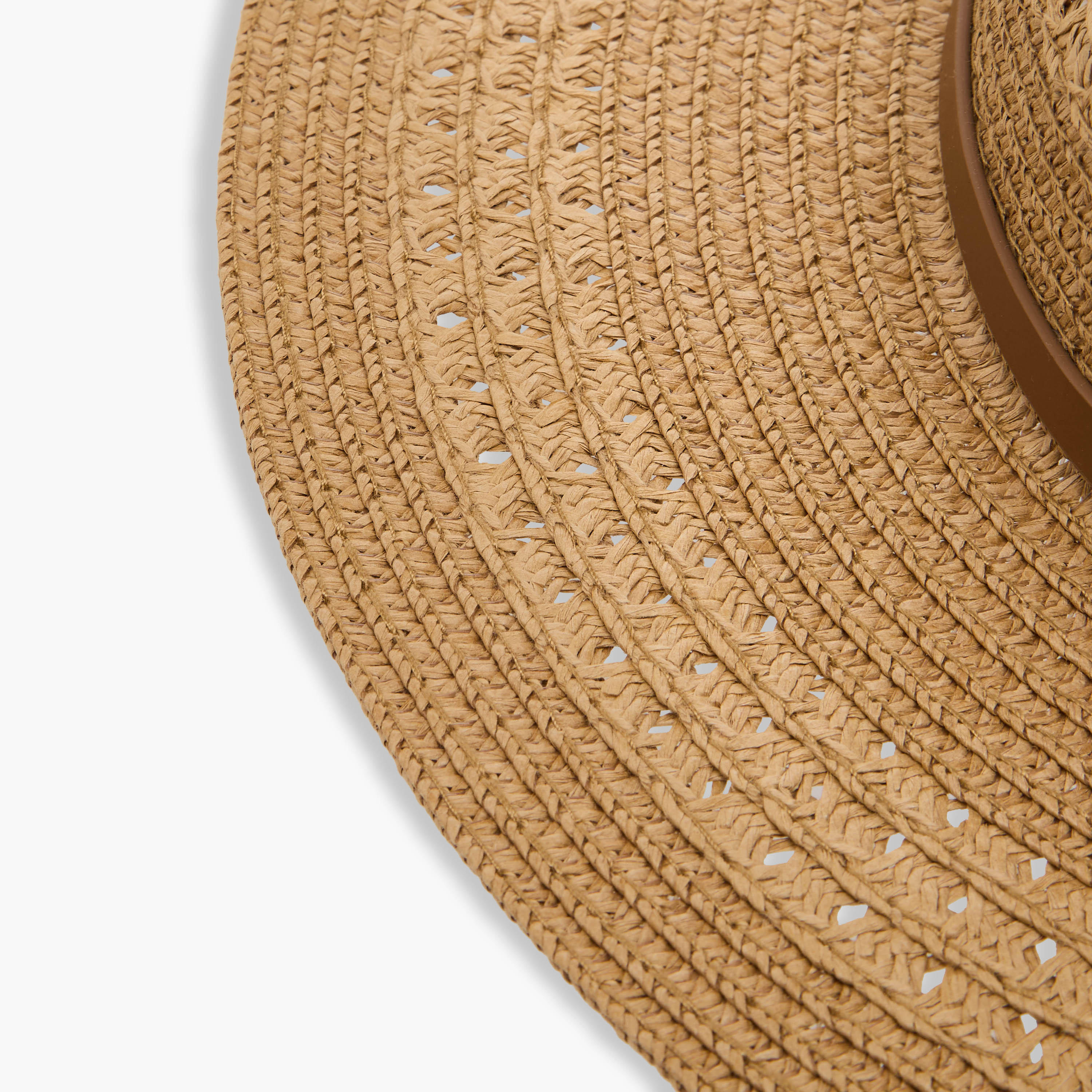 قبعة شاطئ أنيقة بحزام بارز الملمس-women-clothingaccessories-capsandhats-image-3