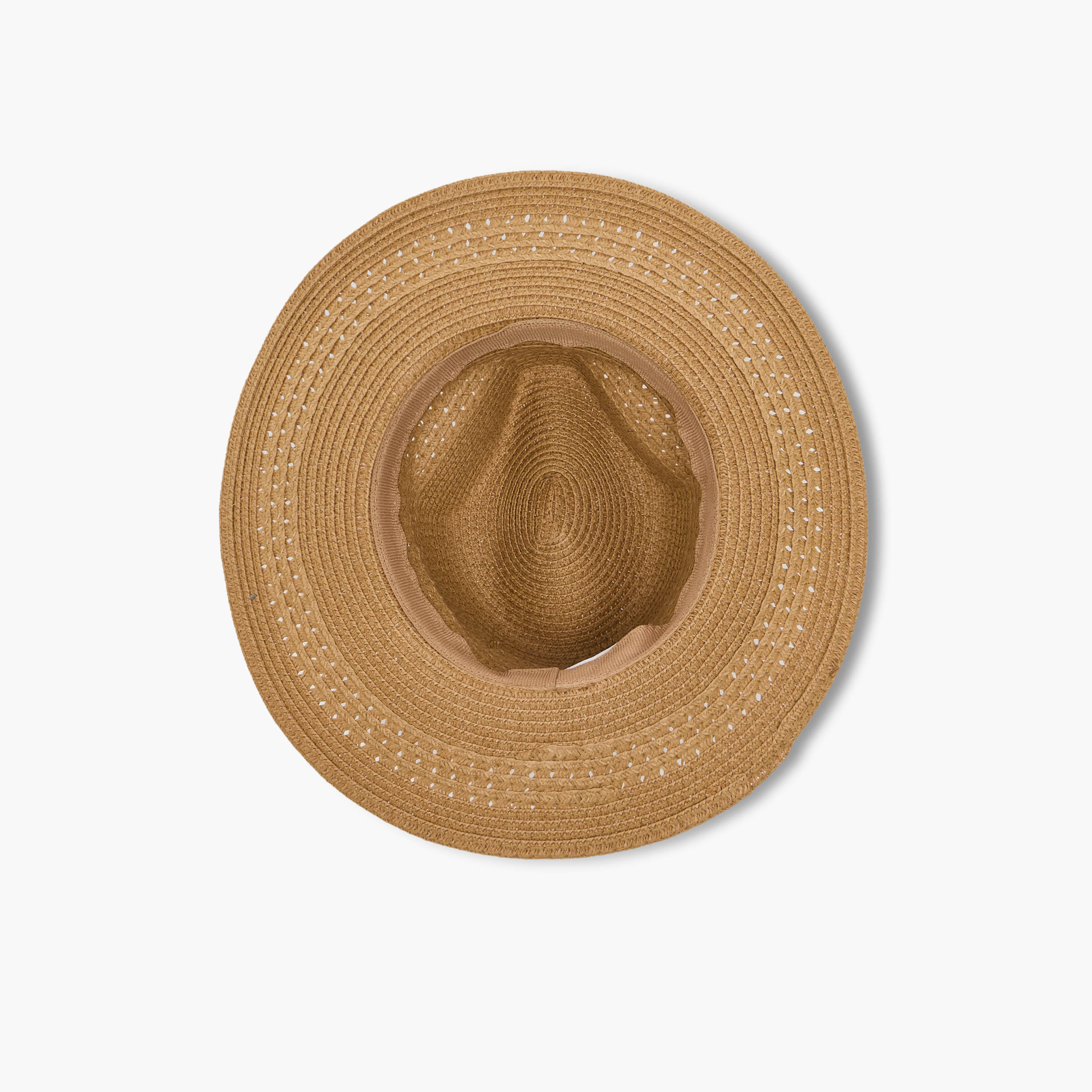 قبعة شاطئ أنيقة بحزام بارز الملمس-women-clothingaccessories-capsandhats-image-1