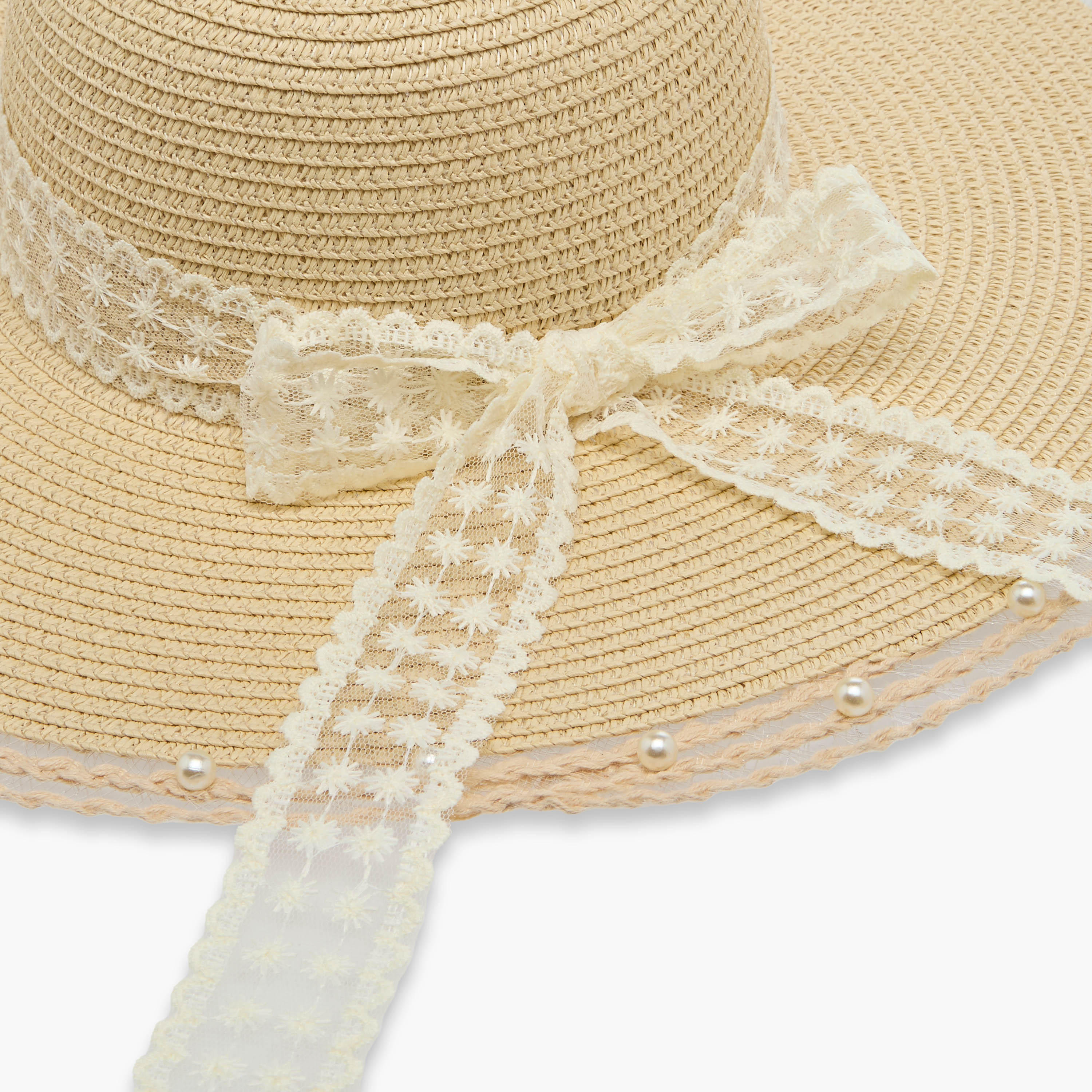 Textured Pearl and Lace Beach Hat-women-clothingaccessories-capsandhats-image-4