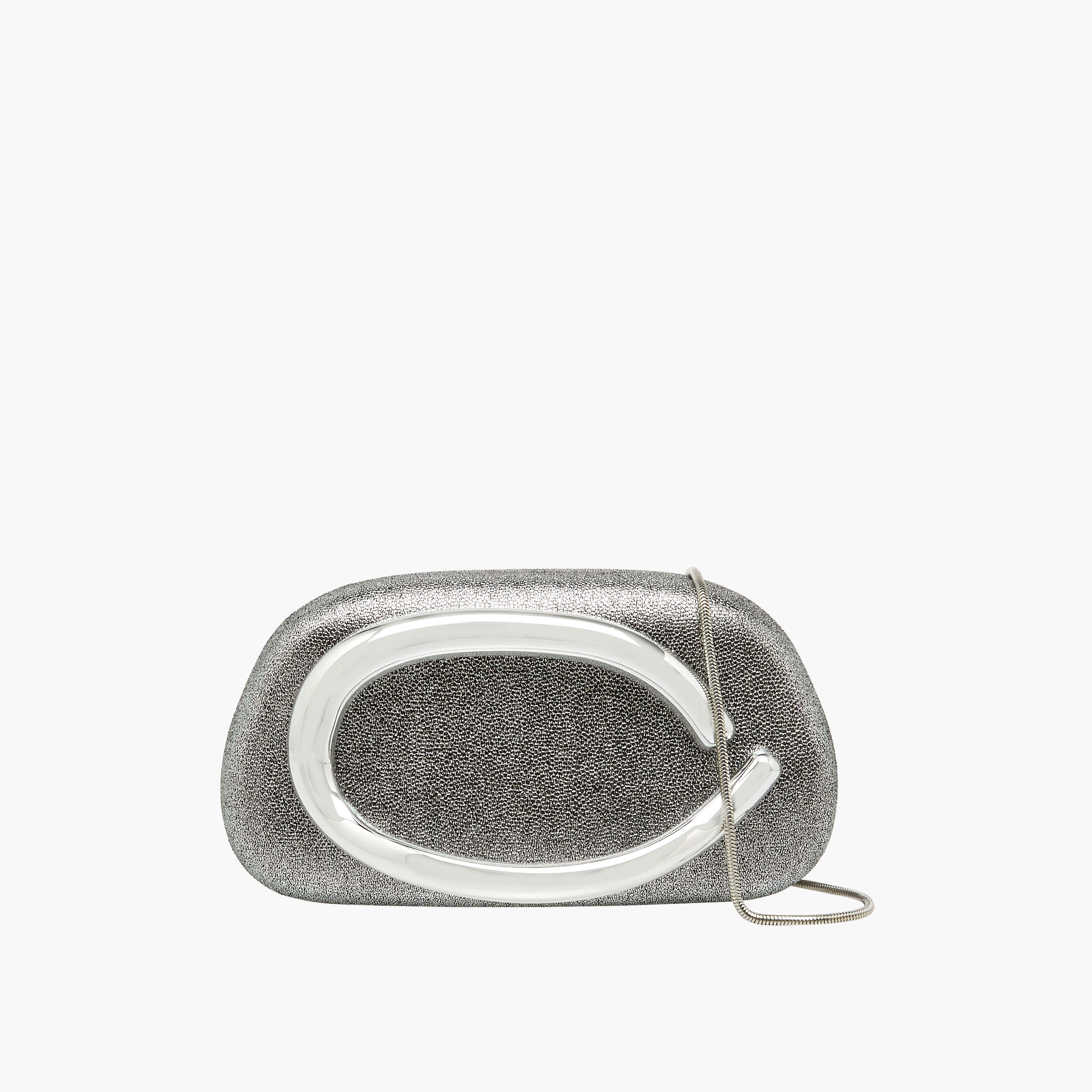 Metallic Accent Clutch with Detachable Chain Strap-women-bagsandwallets-handbags-image-1