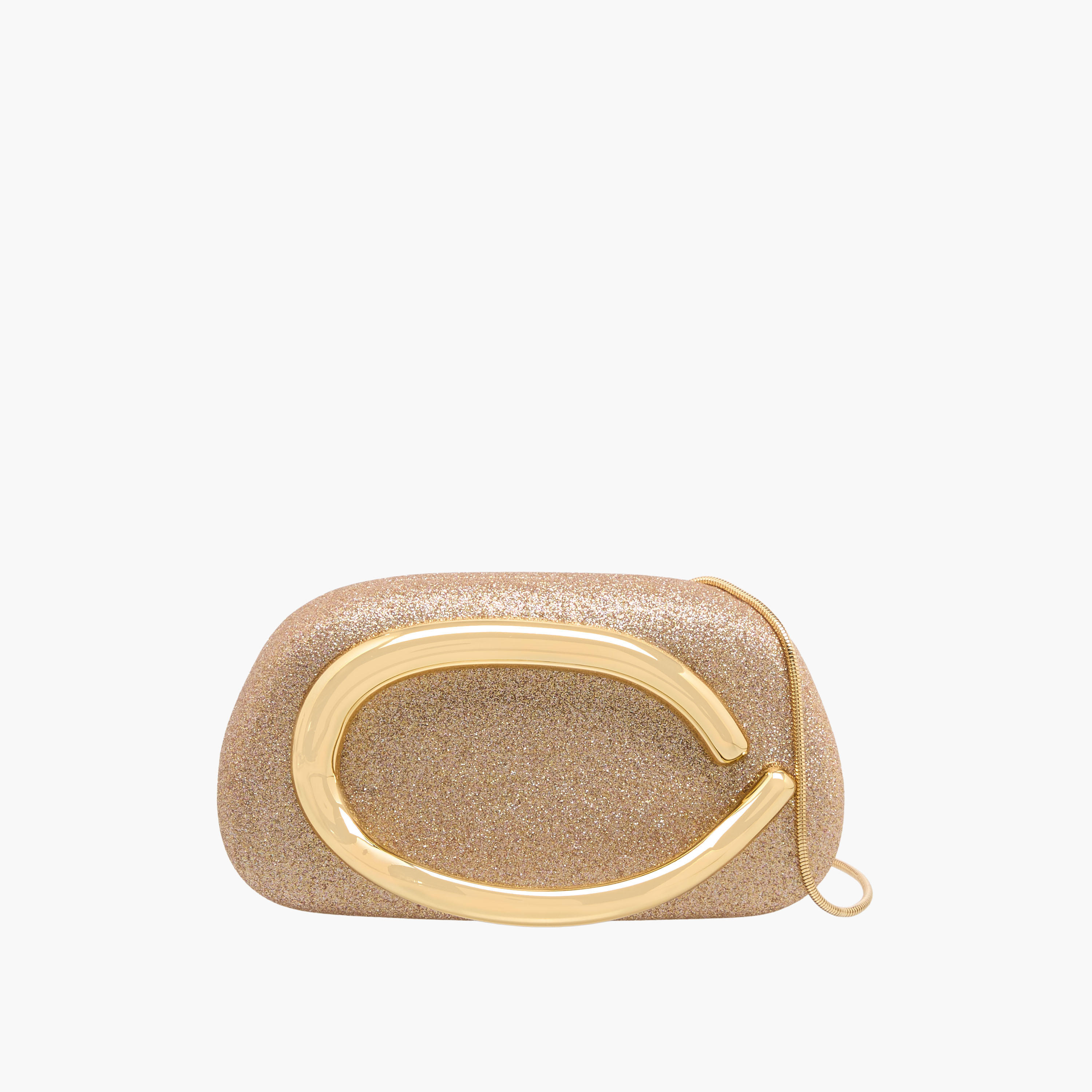 Metallic Accent Clutch with Detachable Chain Strap-women-bagsandwallets-handbags-image-1