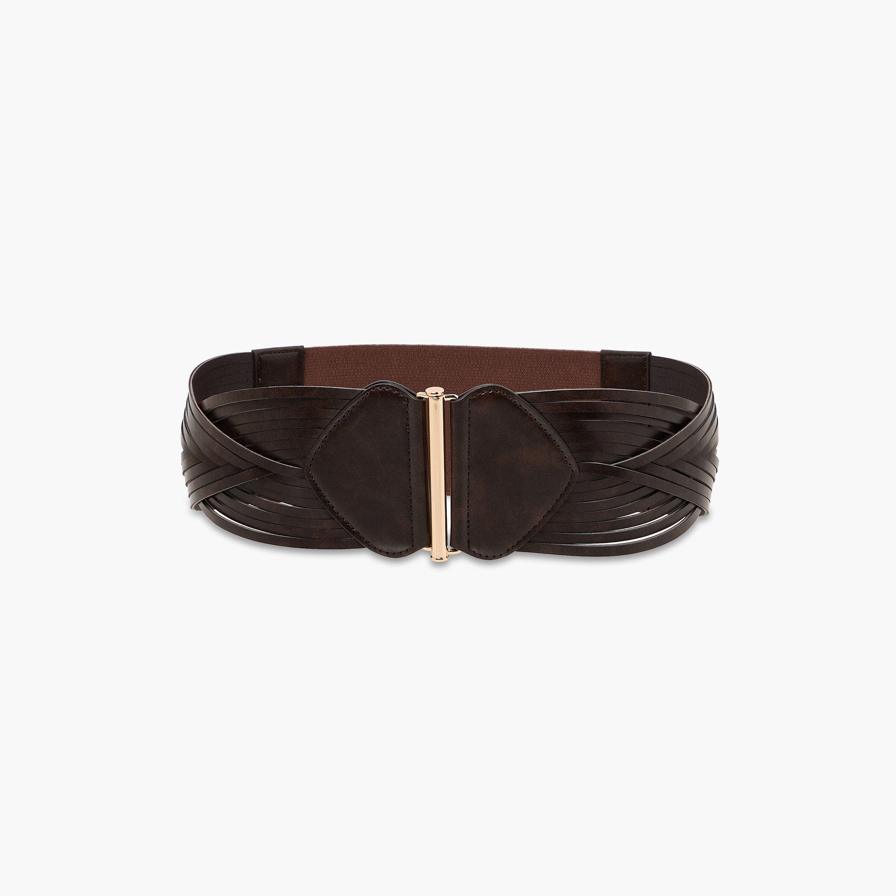 Woven Stretch Waist Belt with Buckle Closure-women-clothingaccessories-belts-image-1