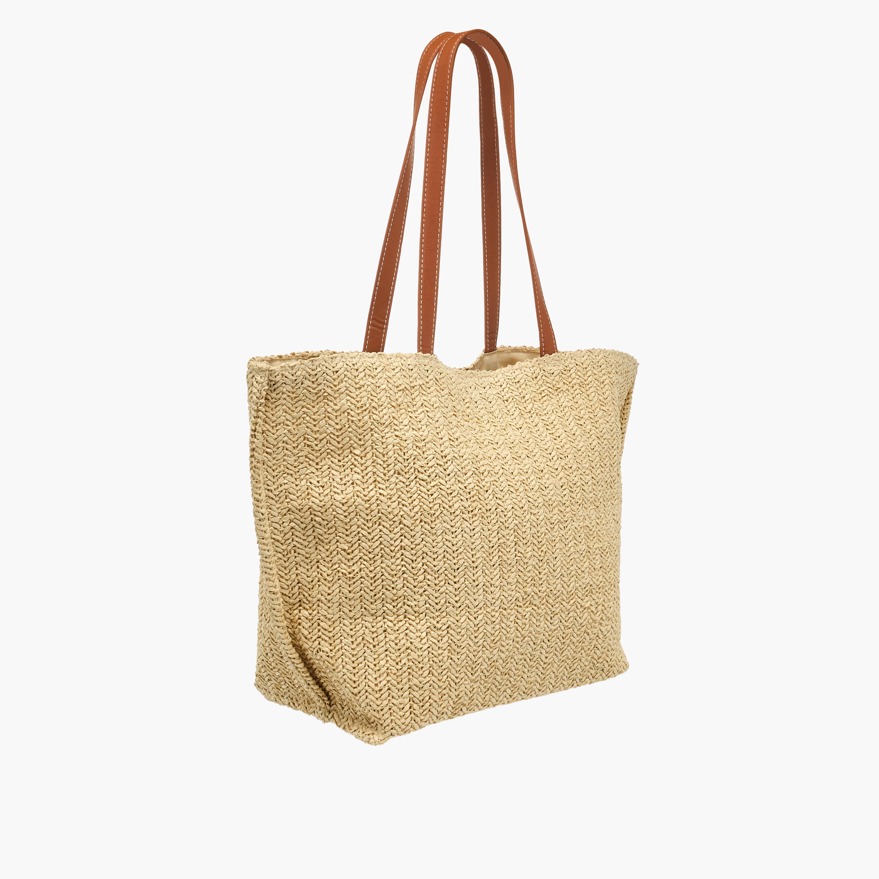 شنطة توتي بتطريز مونوجرام ومقابض مزدوجة-women-bagsandwallets-handbags-image-5