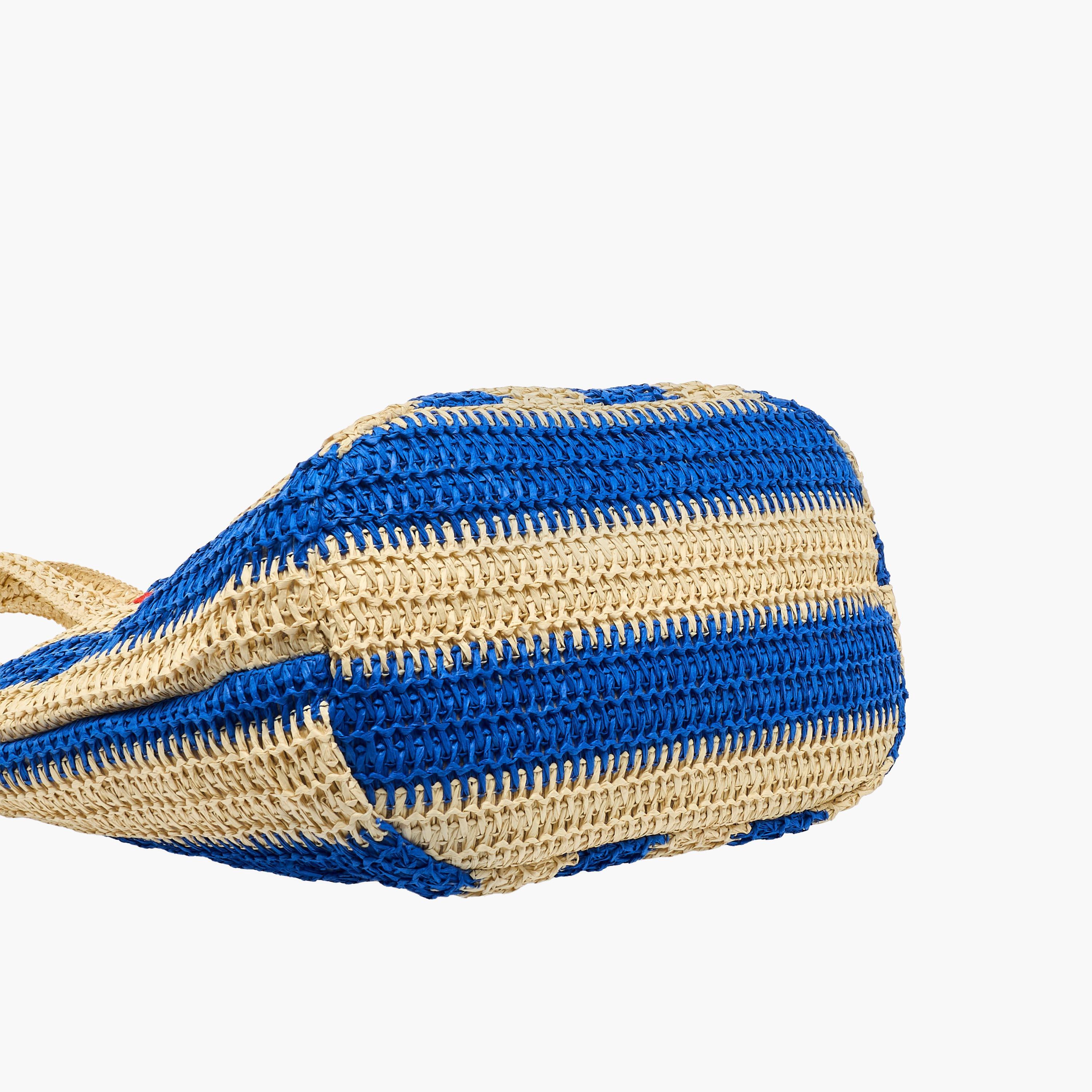 Striped Slogan Embroidered Tote Bag with Double Handles-women-bagsandwallets-handbags-image-7