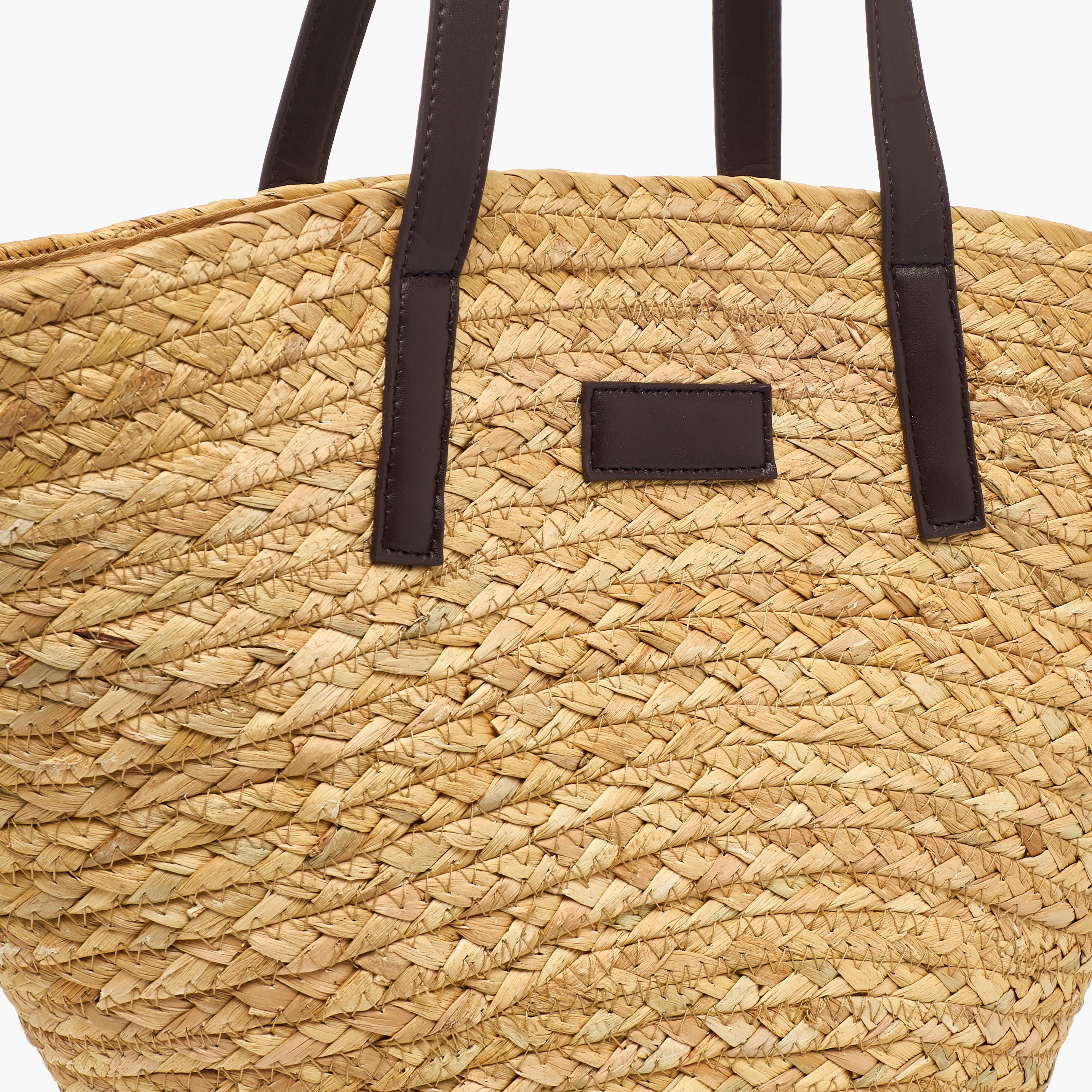 شنطة توتي منسوجة بارزة الملمس بمقابض مزدوجة-women-bagsandwallets-handbags-image-5
